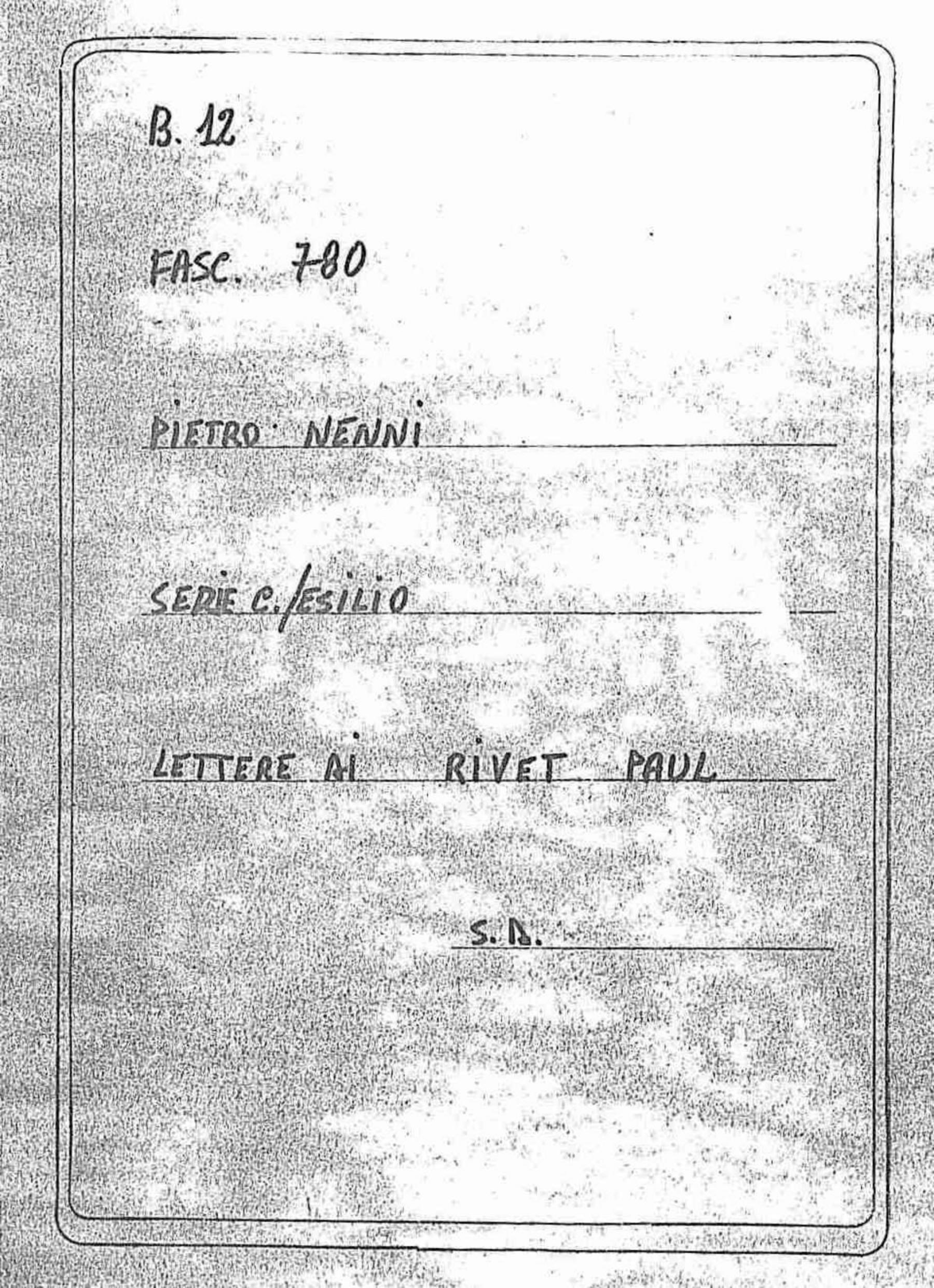 Rivet Paul, s.d.