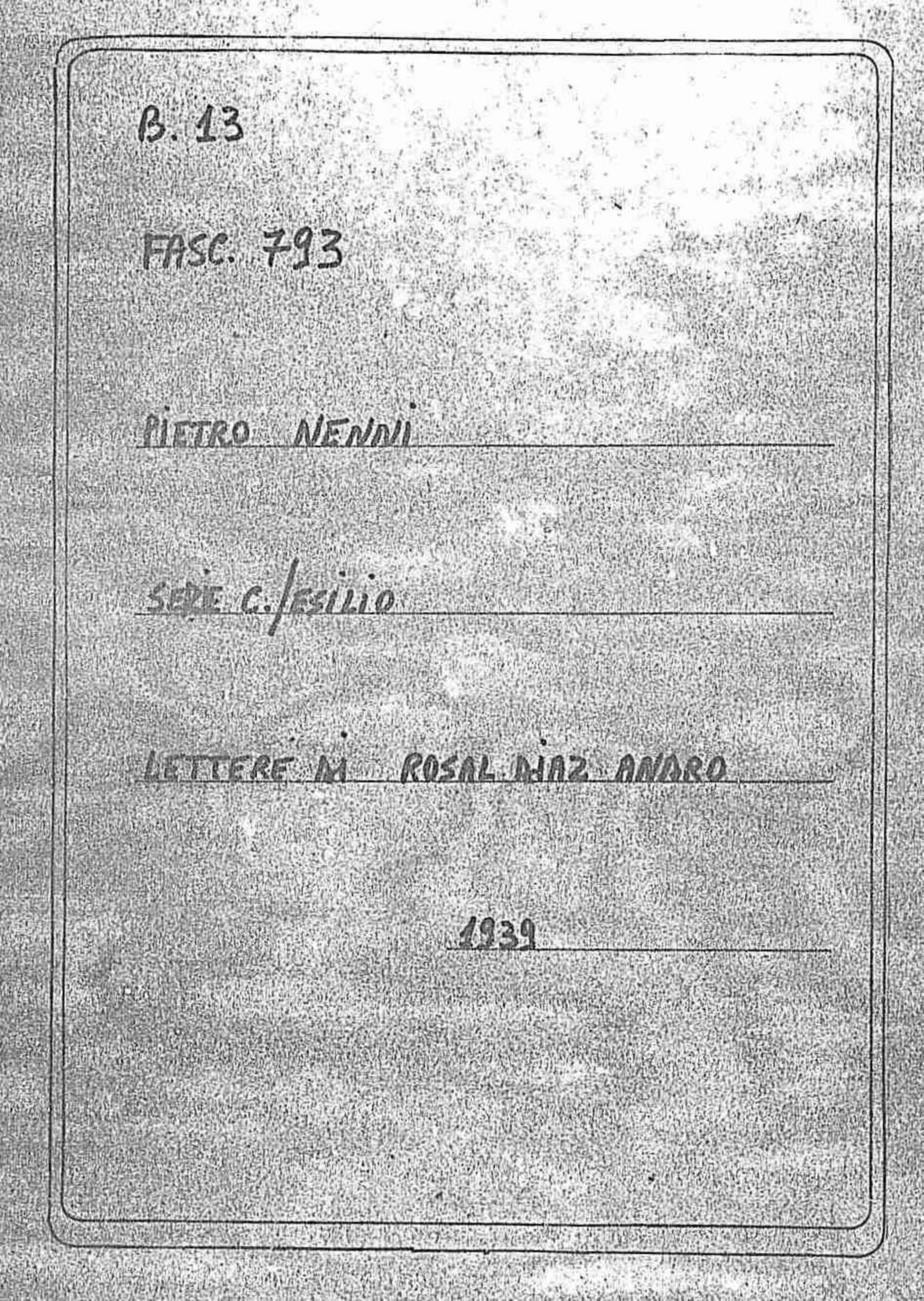 Rosal Diaz Andro, 1939 feb. 17