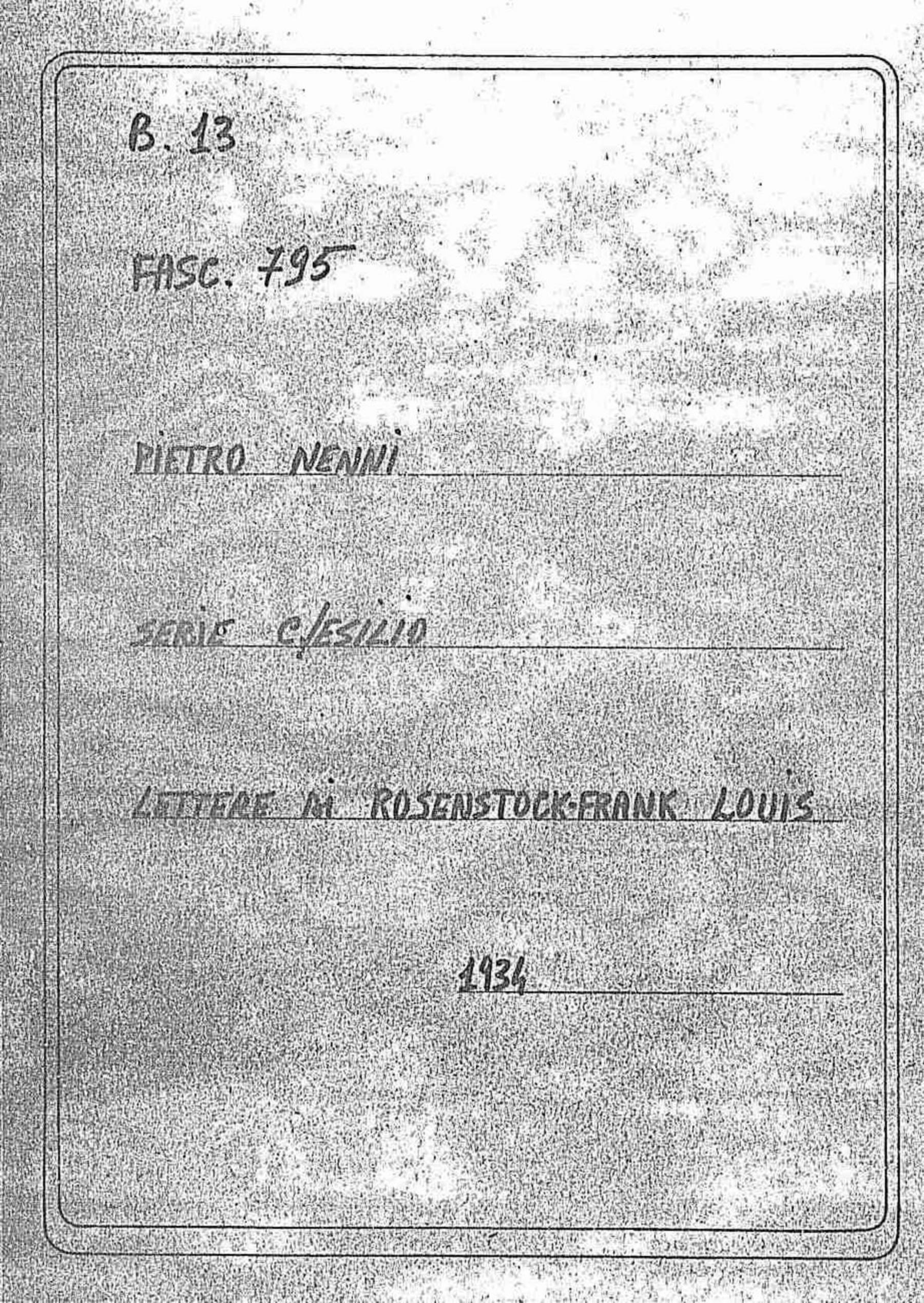 Rosenstock Frank Louis, 1934 set. 7
