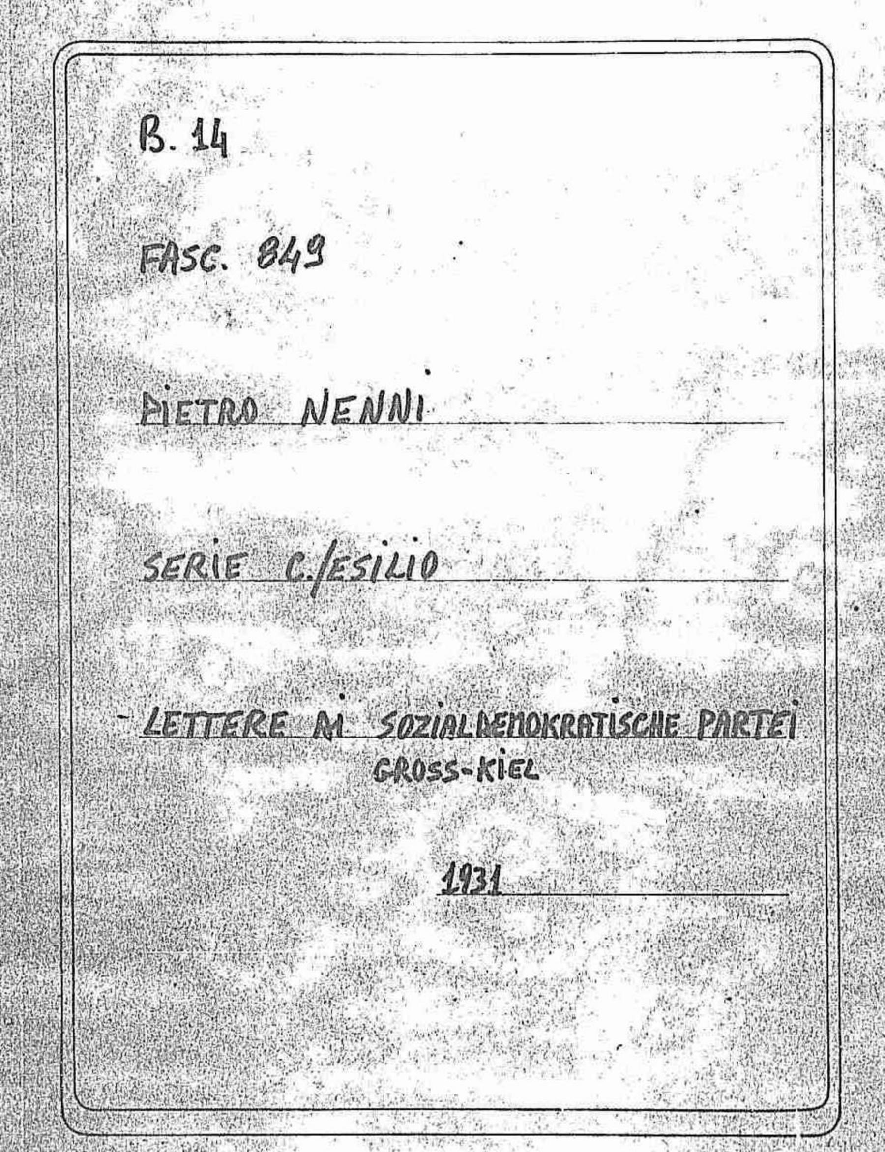 Sozialdemokratische Partei Gross-Kiel, 1931 feb. 10