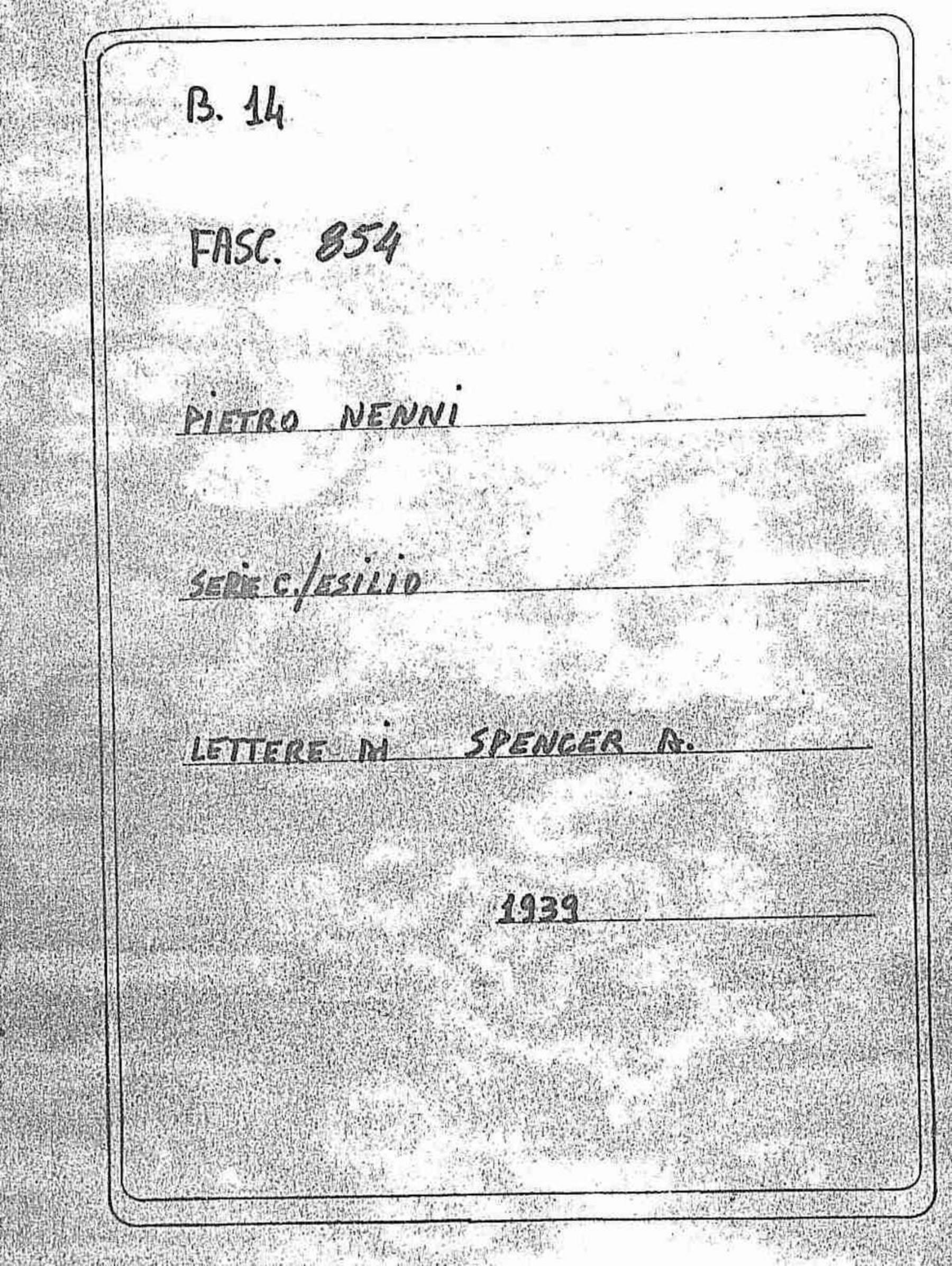 Spencer D., 1939 giu. 27