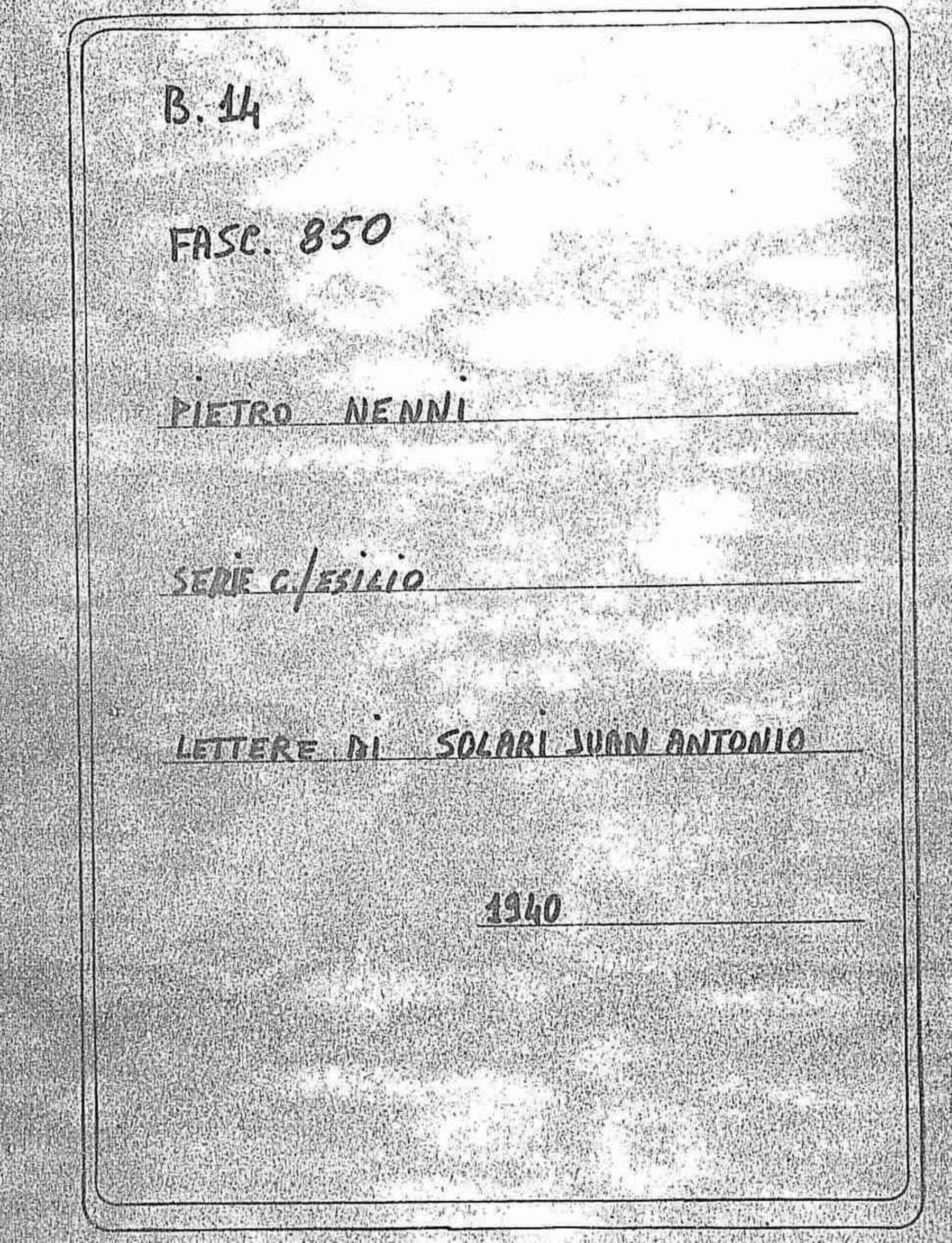 Solari Juan Antonio, 1940 apr. 9