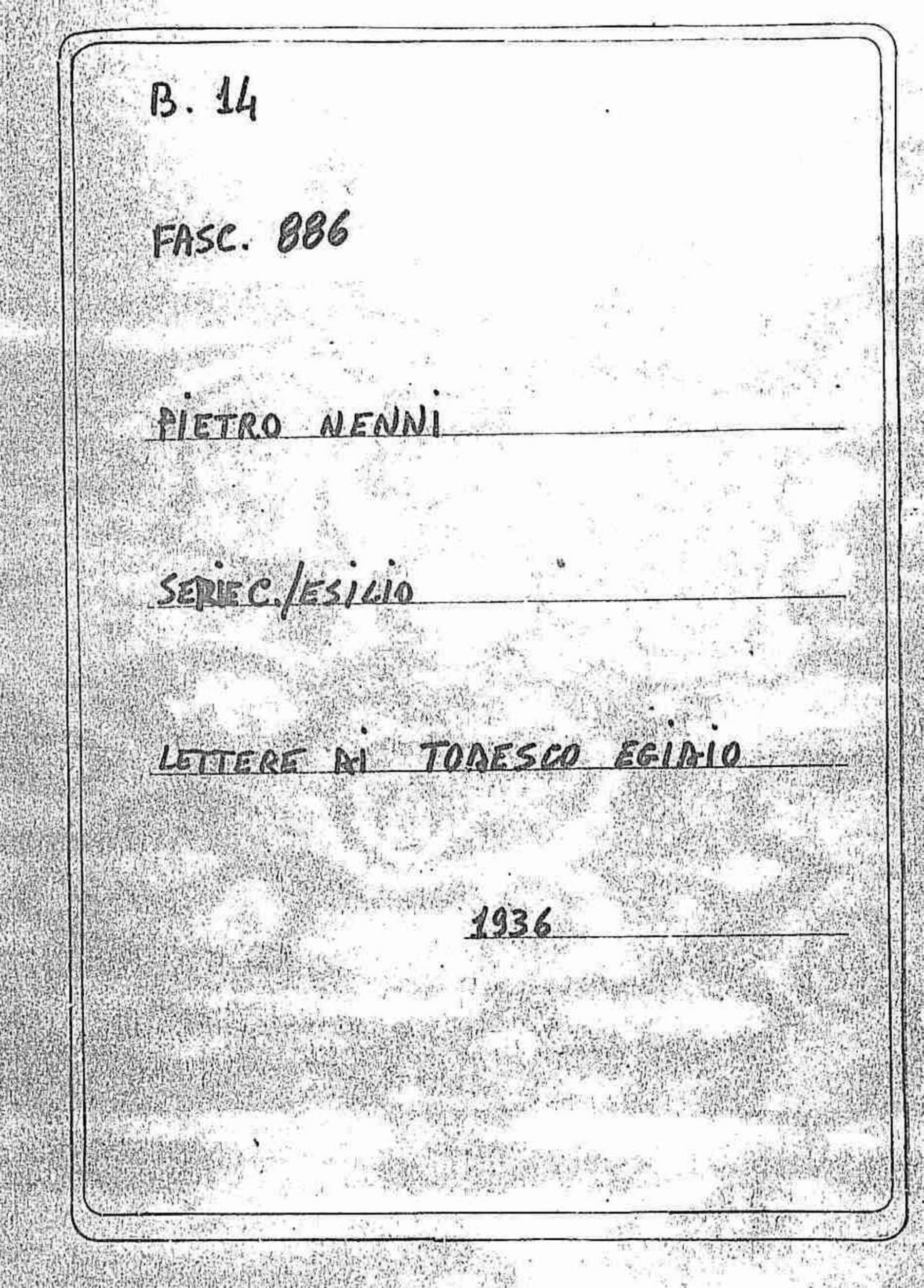 Todesco Egidio, 1936 dic. 7