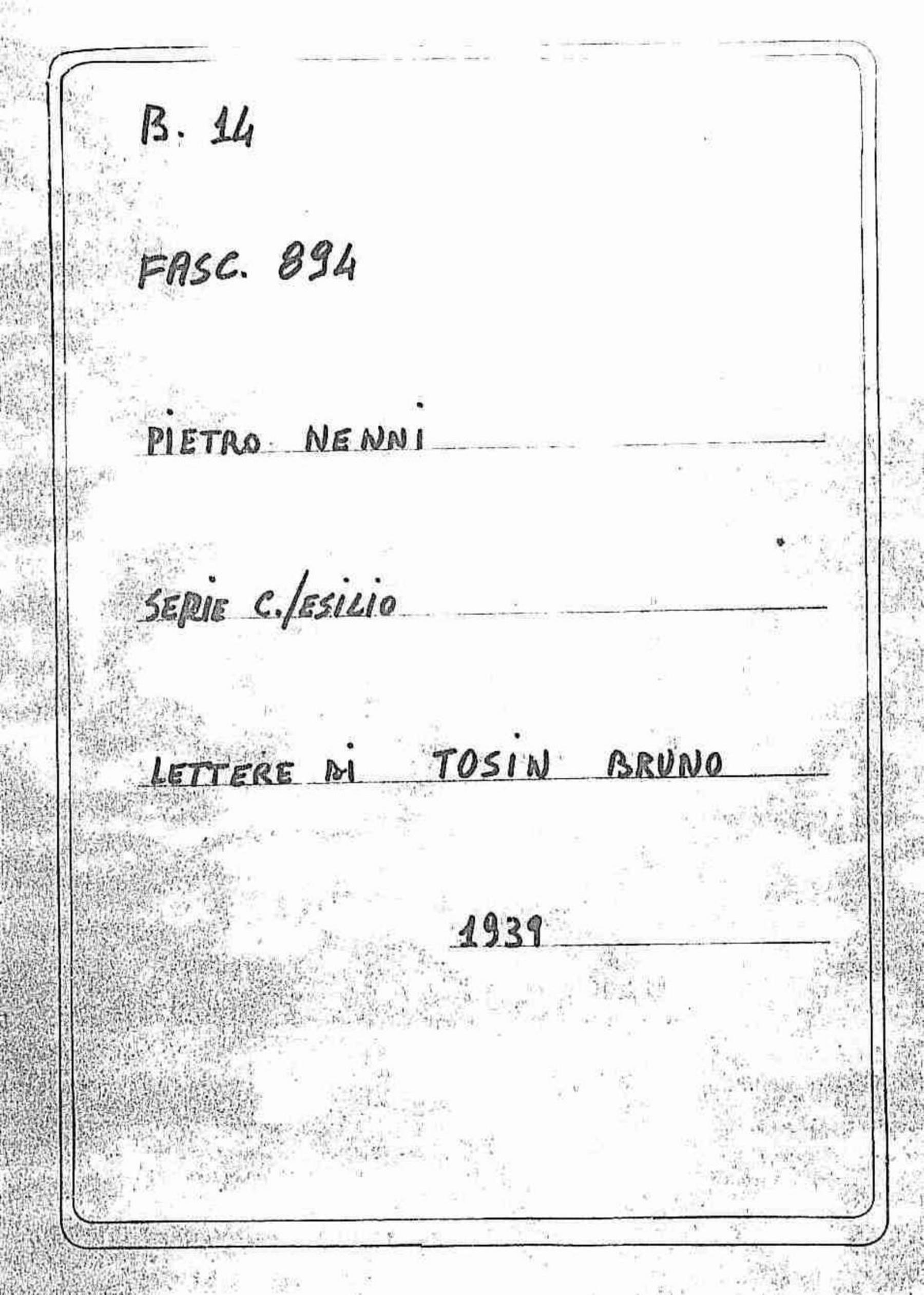 Tosin Bruno, 1939 feb. 23 - 24