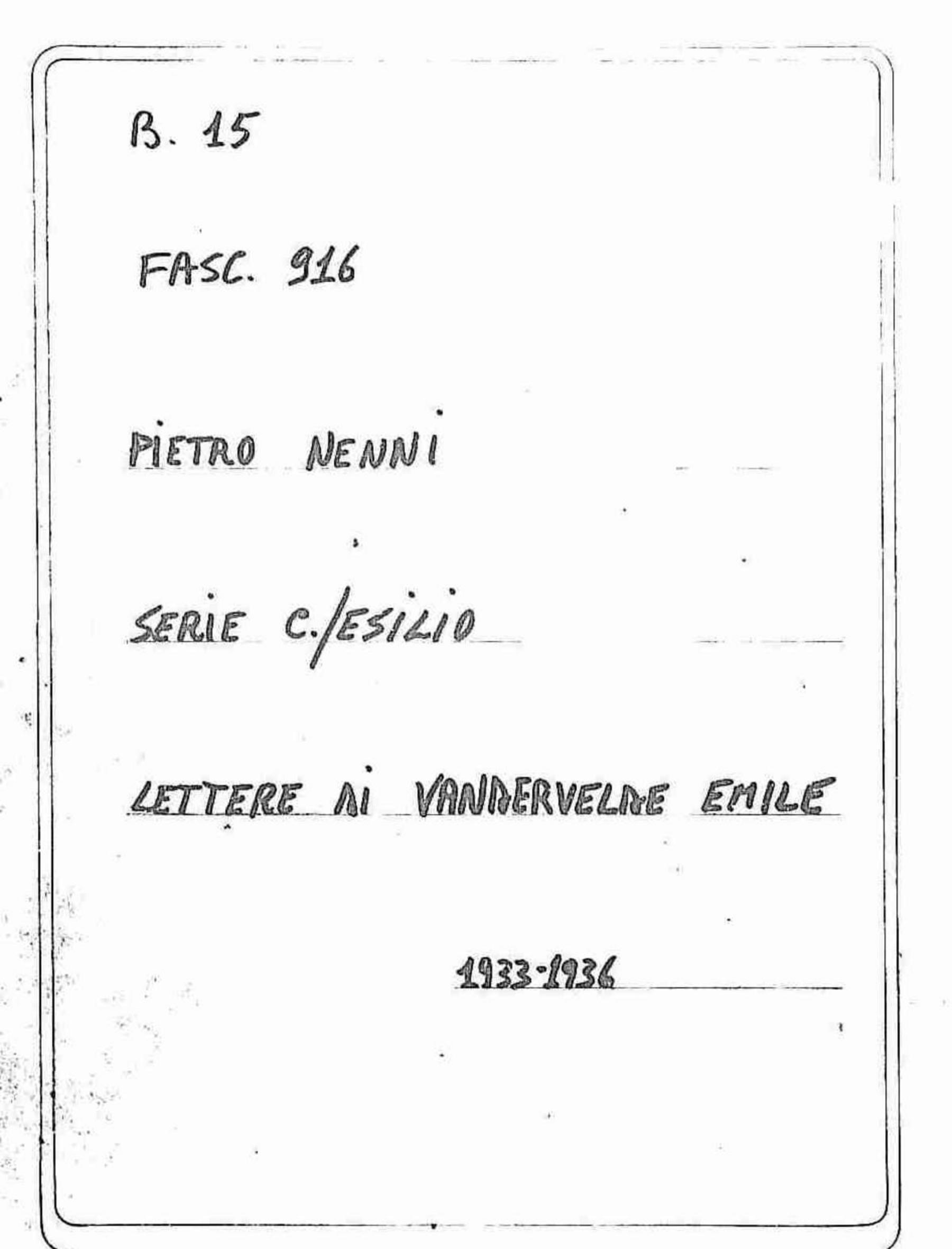 Vandervelde Emile, 1933 giu. 19 - 1936 mar. 2