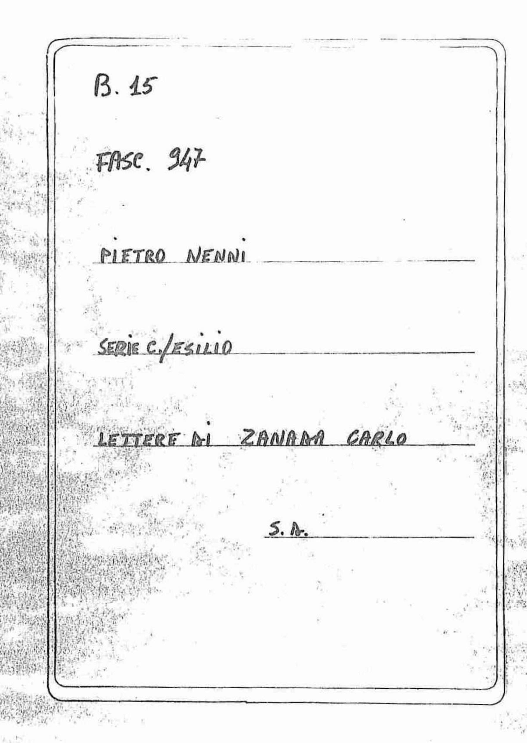 Zanada Carlo, s.d.
