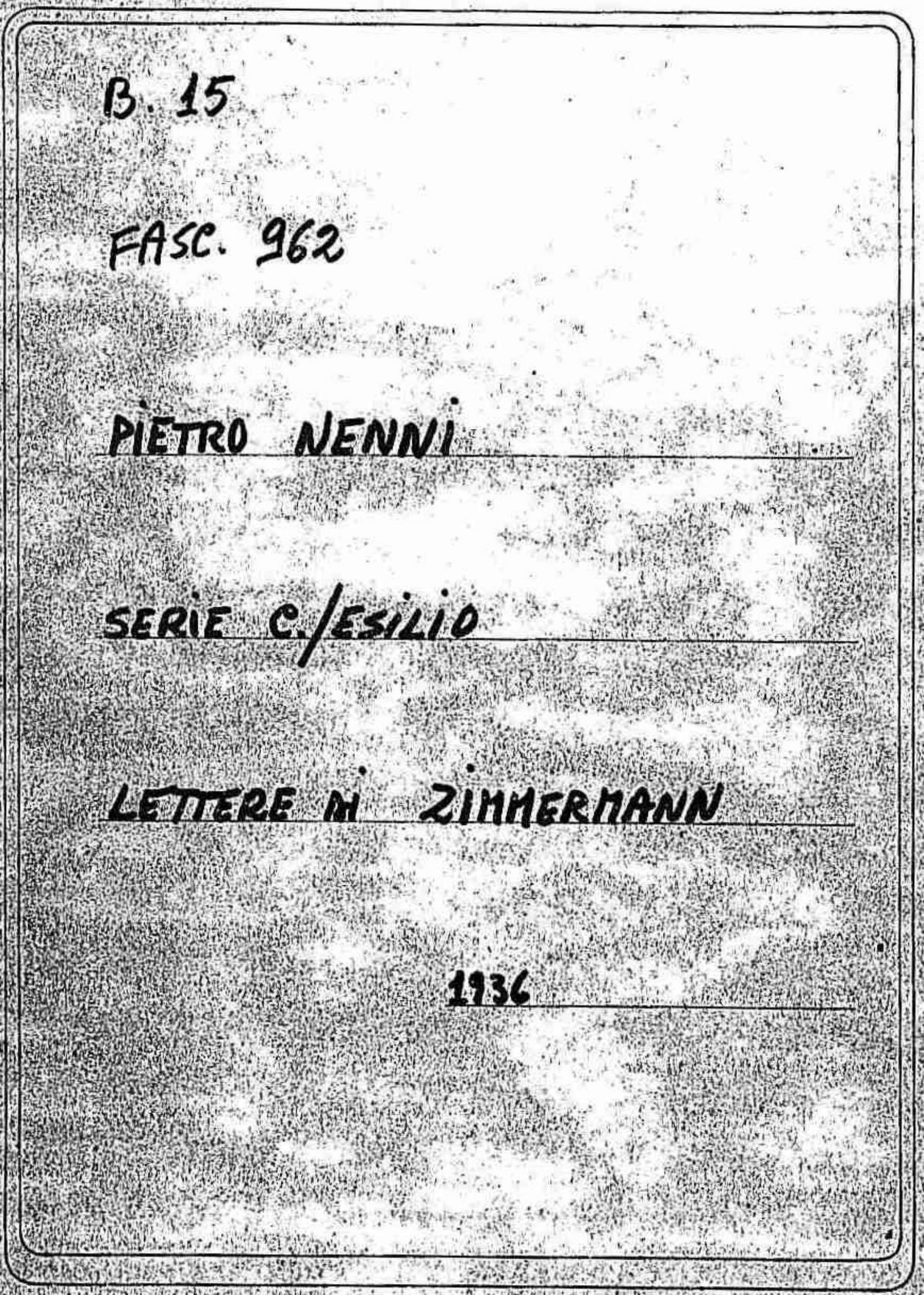 Zimmermann, 1936 feb. 21 - 28