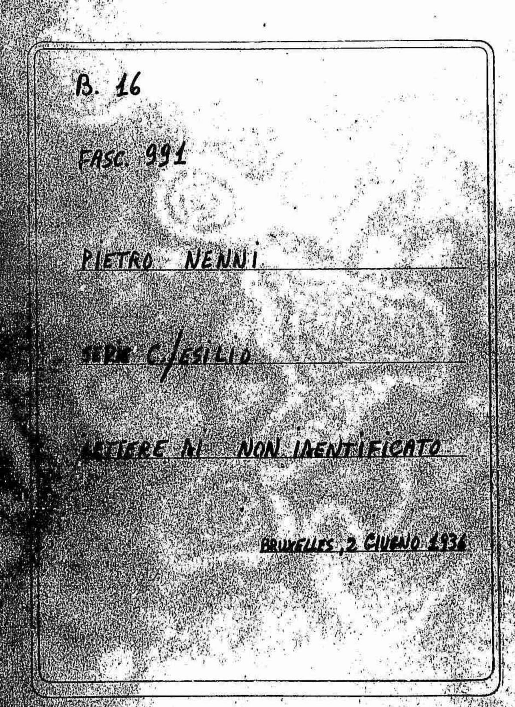 Bruxelles, 2 giugno 1936, 1936 giu. 2
