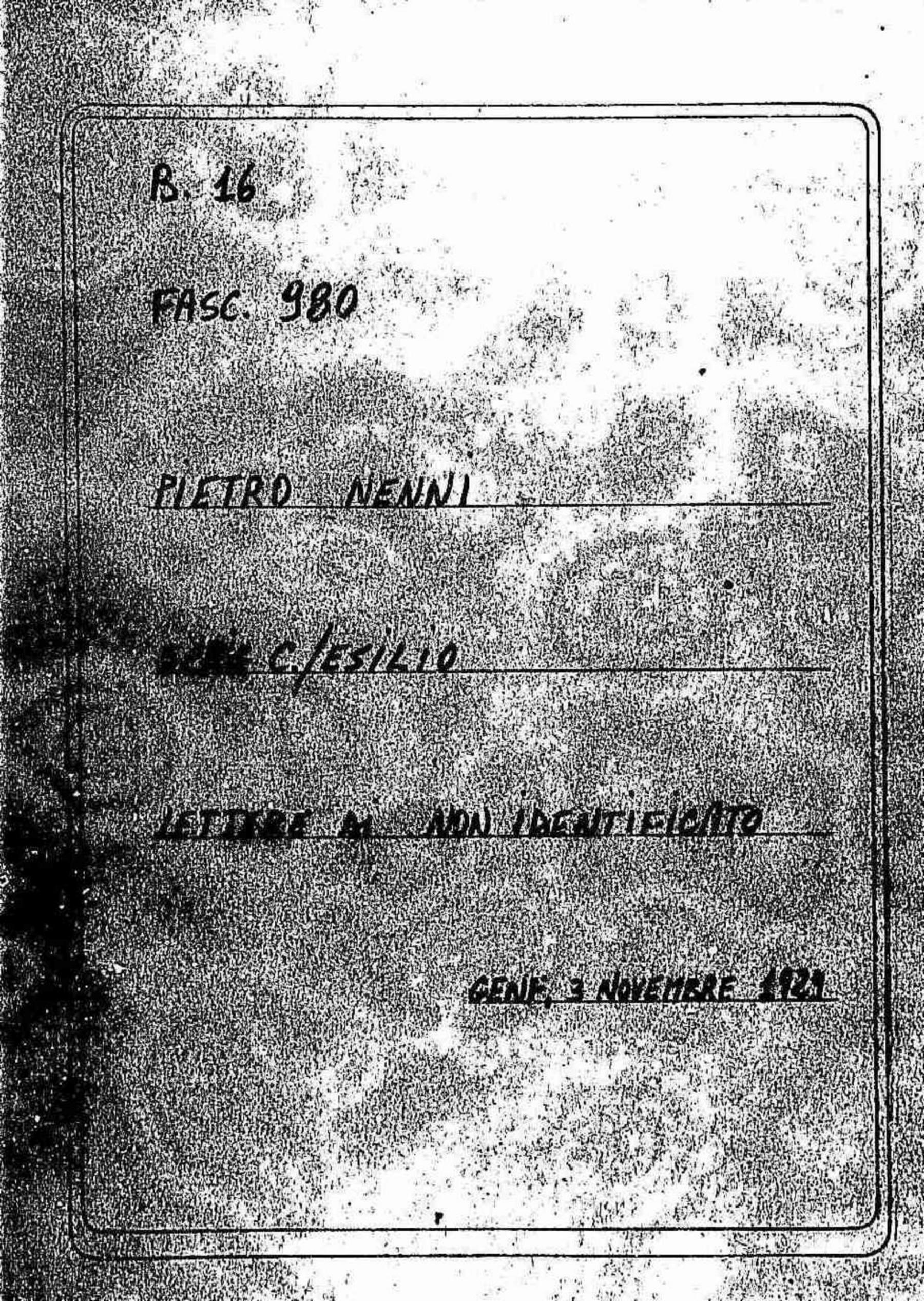 Genf, 3 novembre 1929, 1929 nov. 3