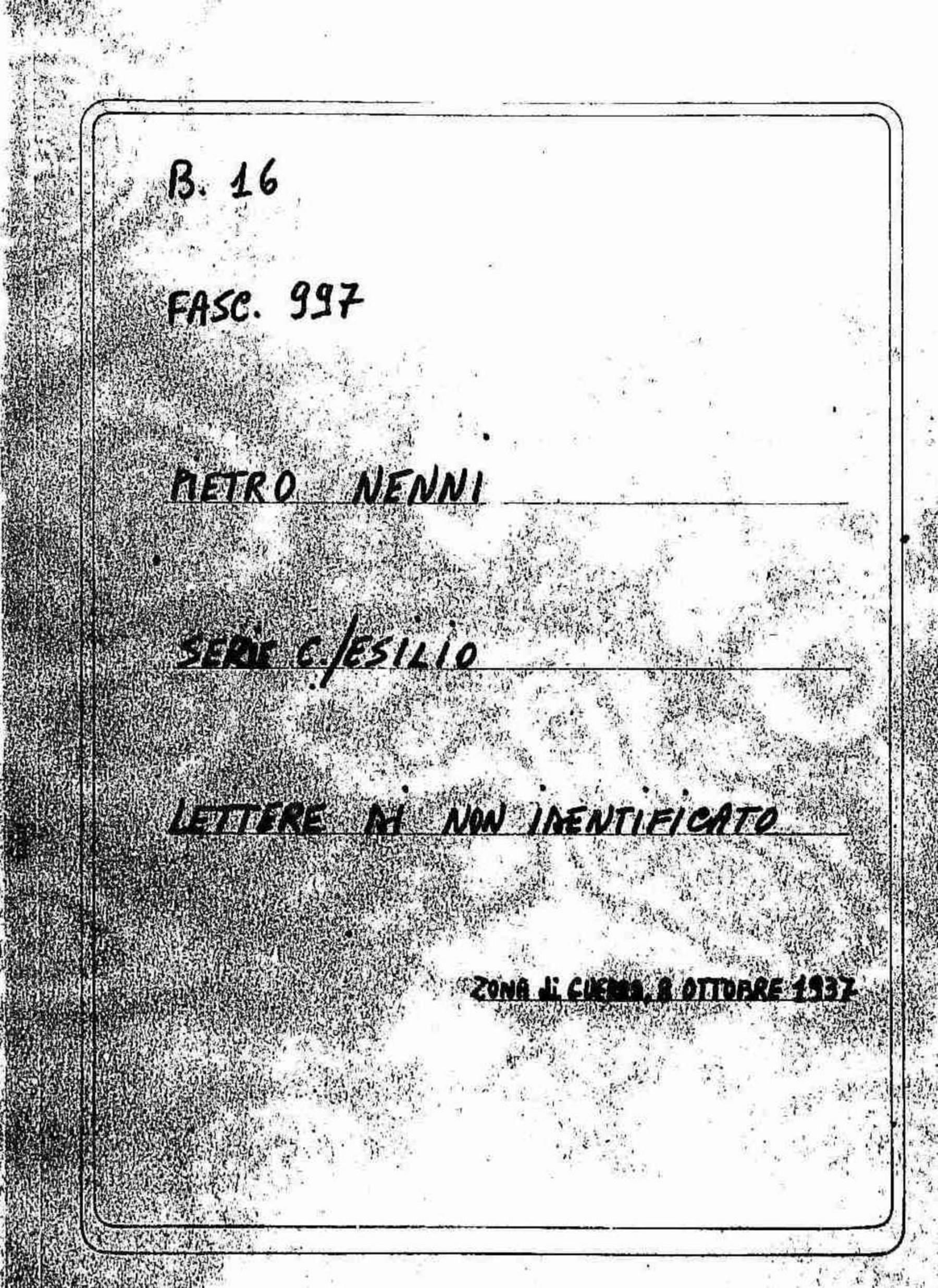 Zona di guerra, 8 ottobre 1937, 1937 ott. 8