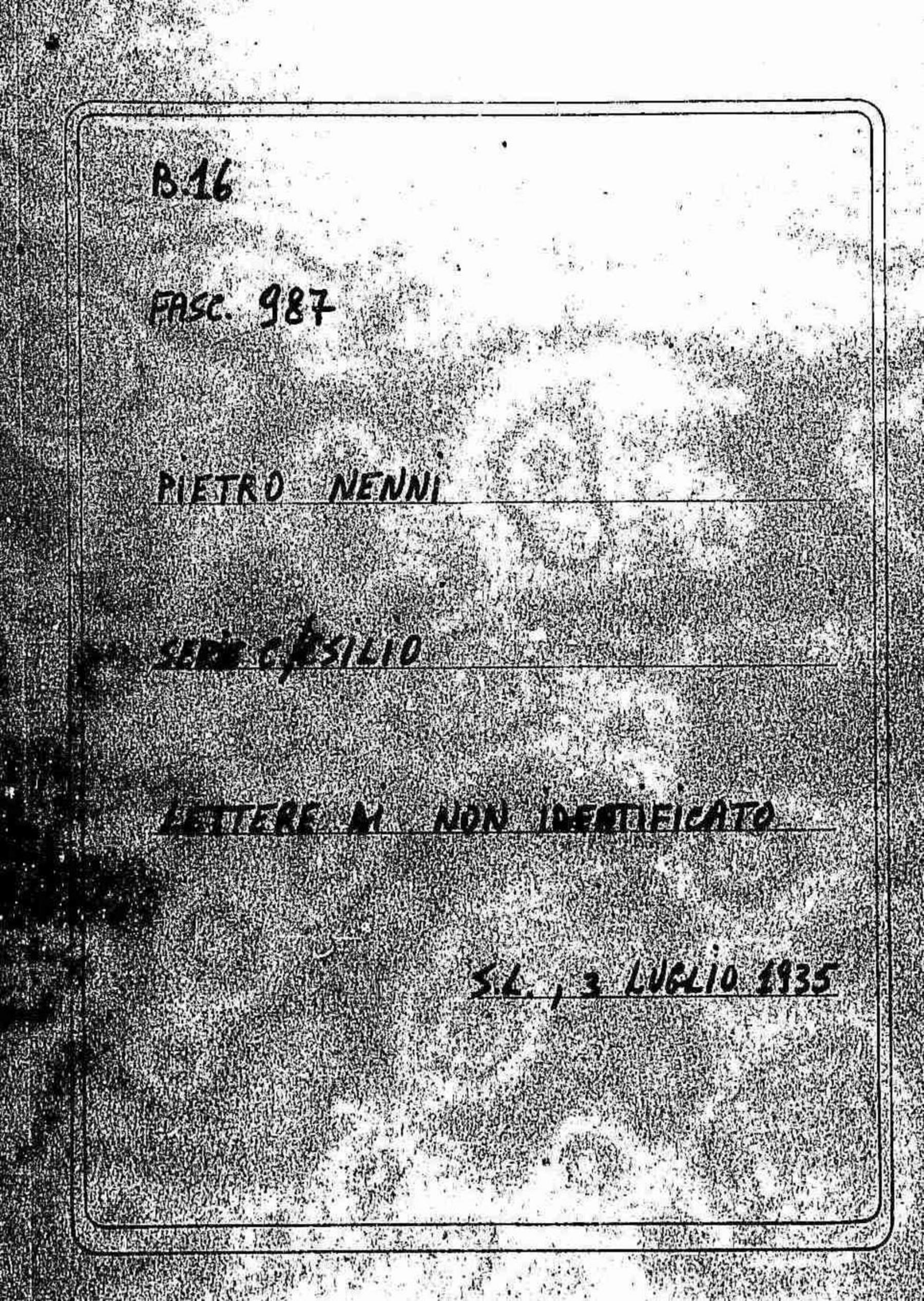 s.l., 3 luglio 1935, 1935 lug. 3