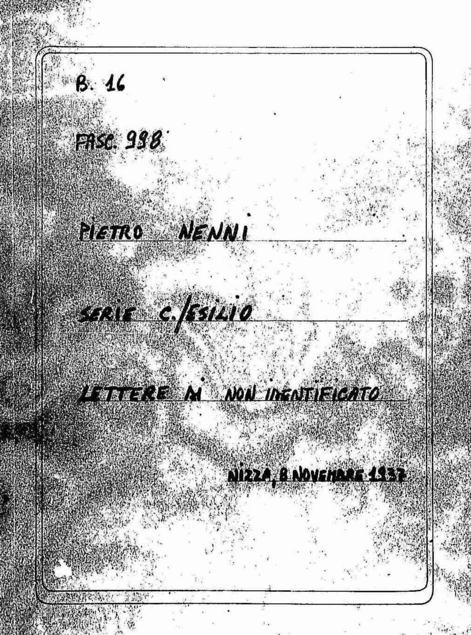 Nizza, 8 novembre 1937, 1937 nov. 8