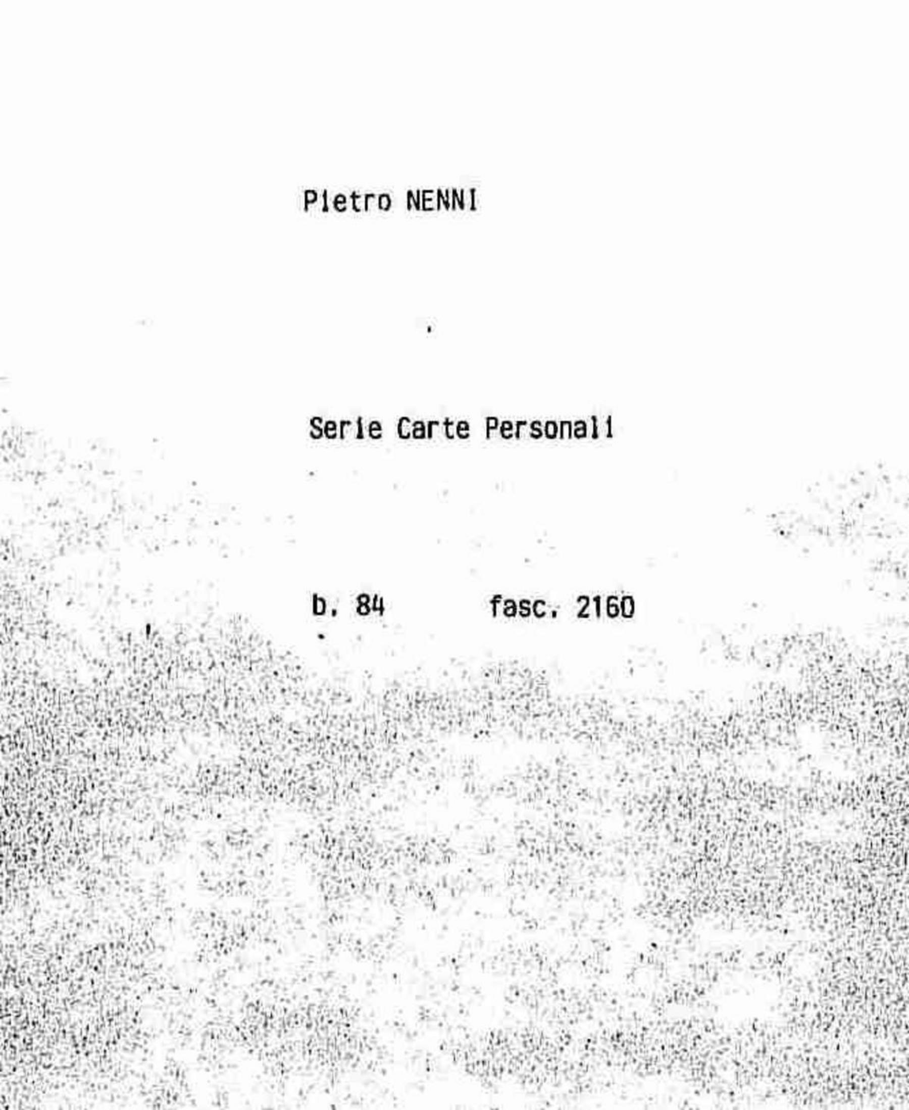 Vertenza Pietro Nenni - Augusto Turati e Pietro Nenni - Carlo Bazzi