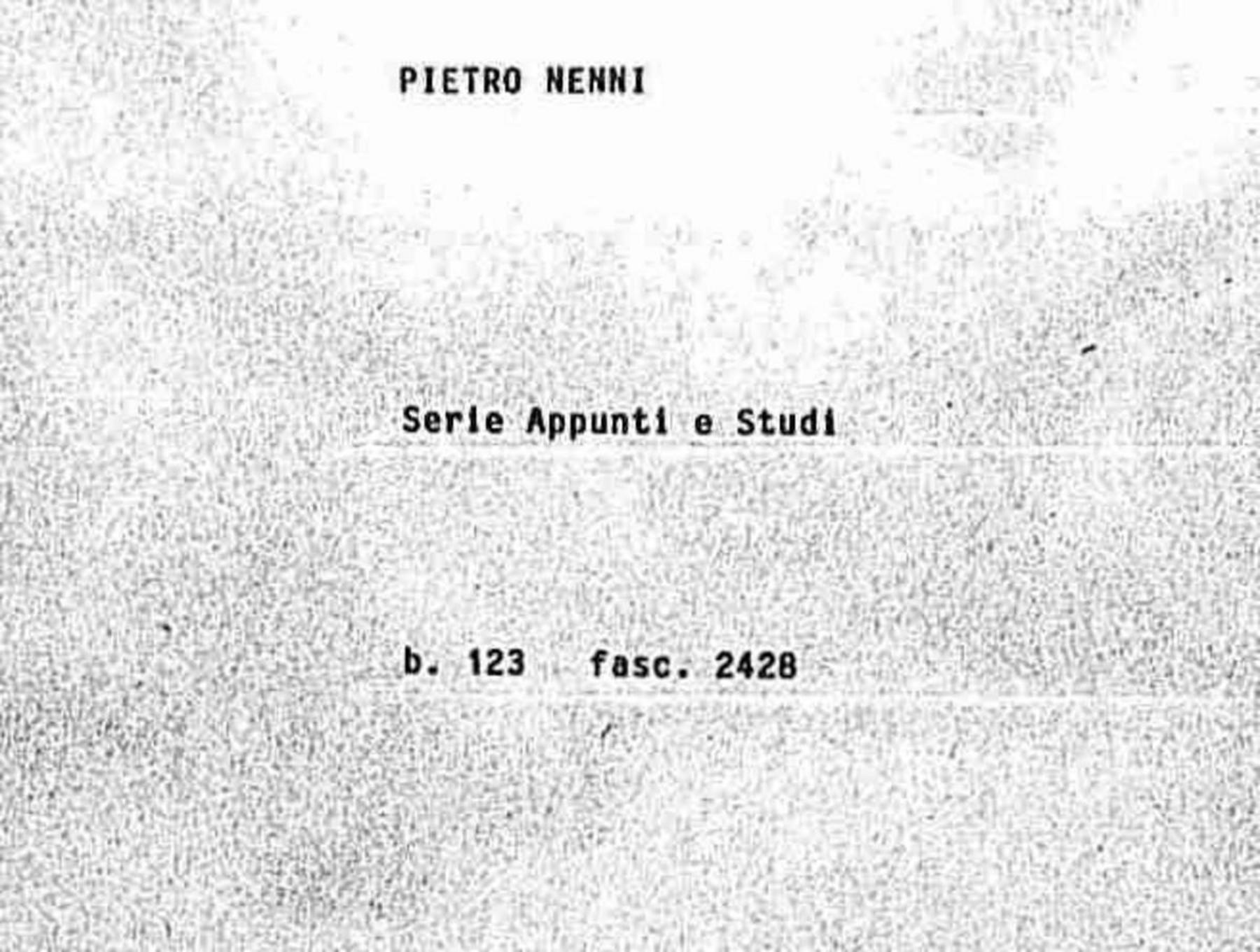 Appunti vari, 1930