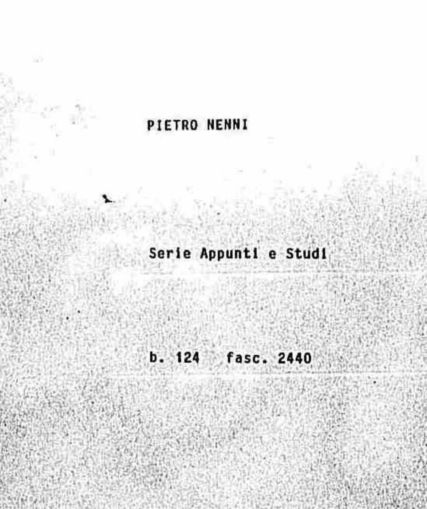 Appunti vari, 1949