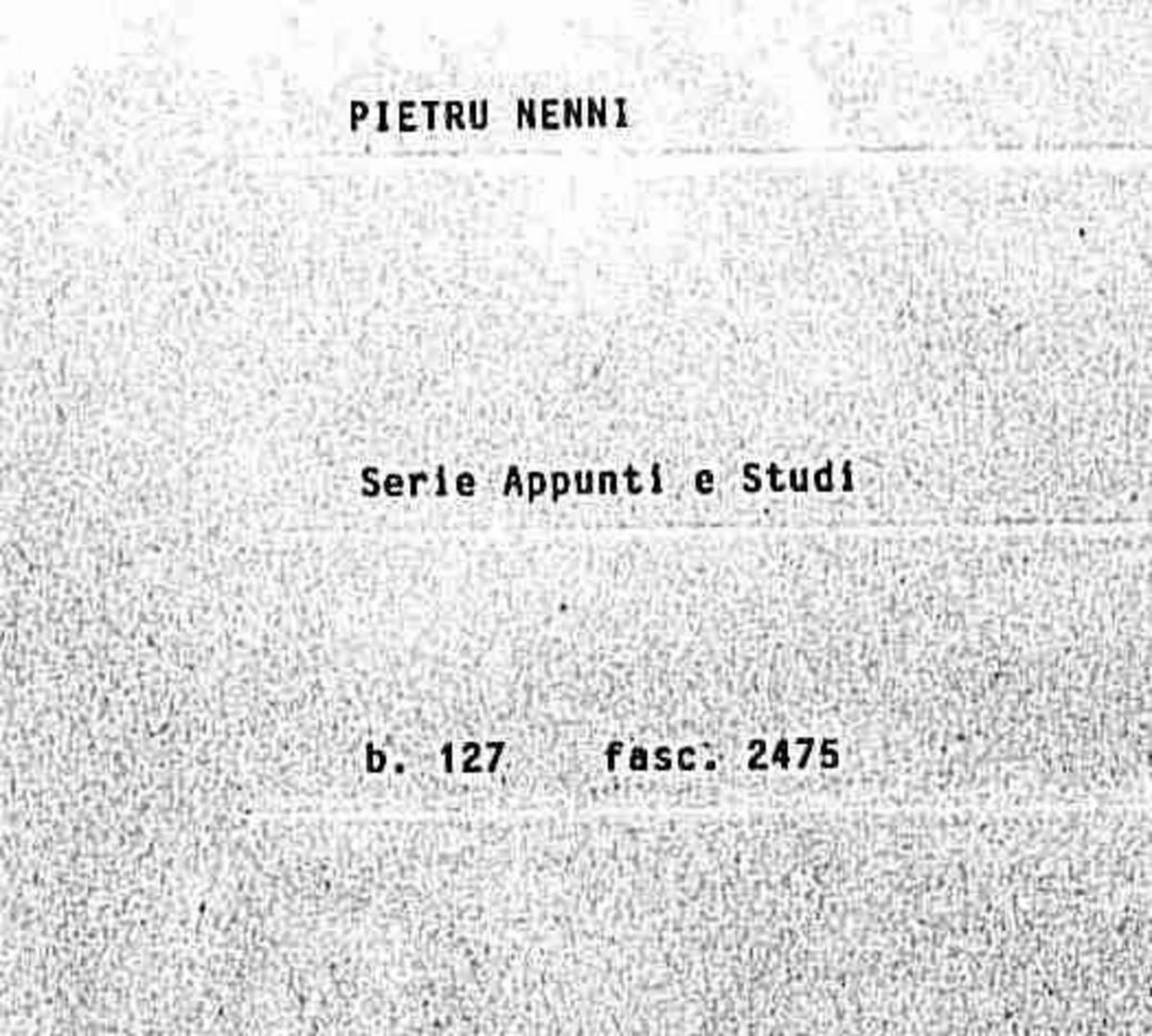 Materiale prefazioni libro di N.S. Onofrio, 1965