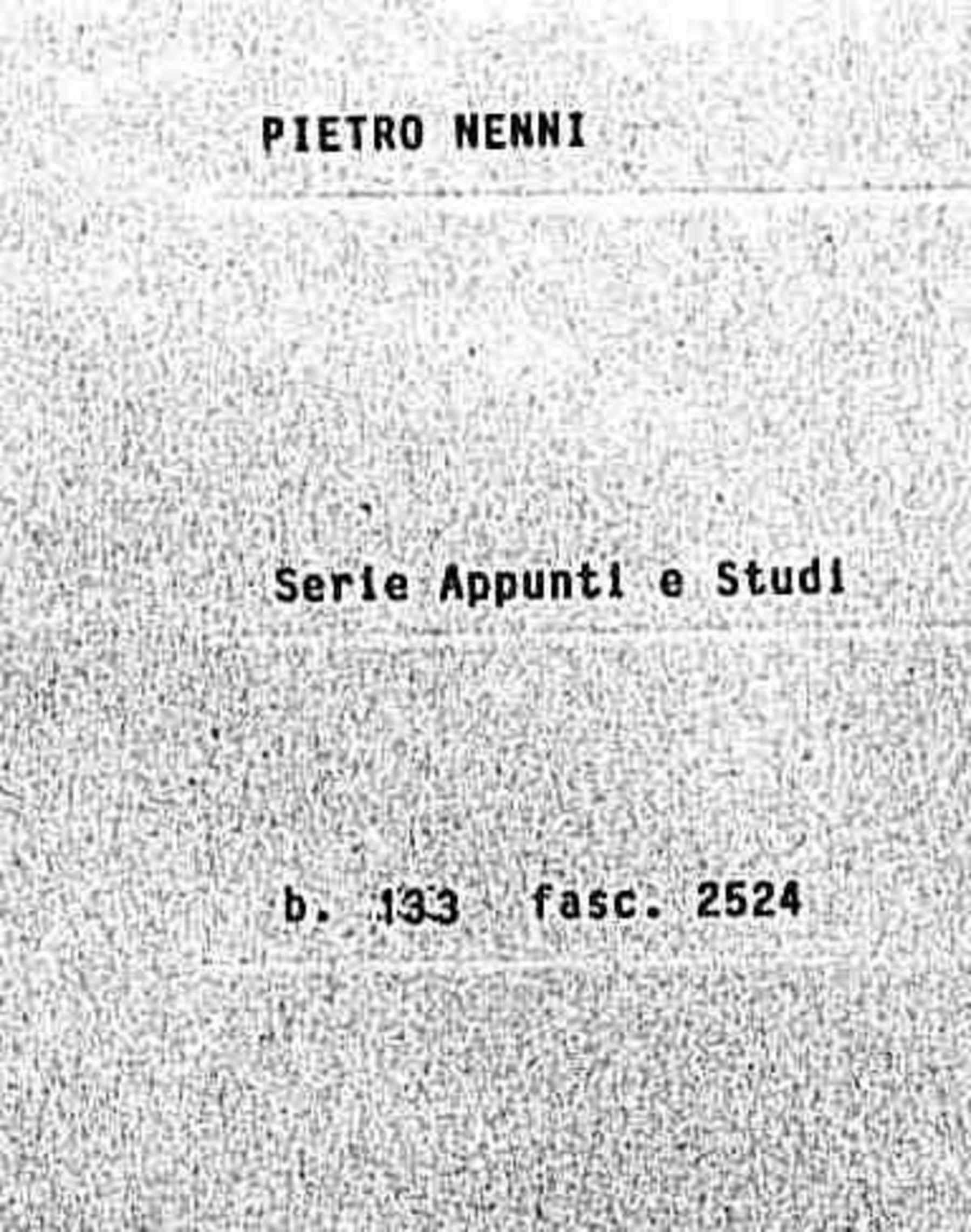 Appunti su diversi argomenti, 1974