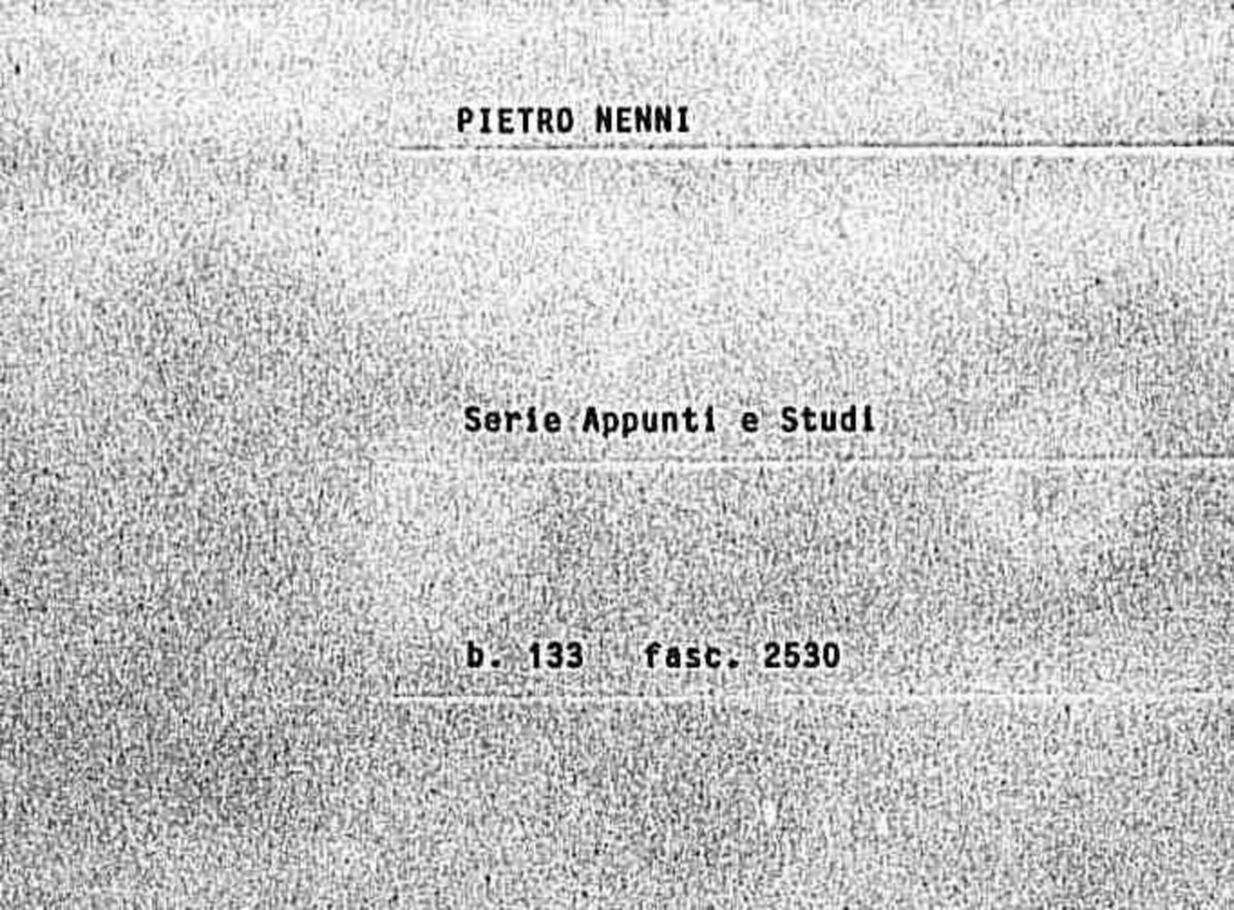 Appunti autografi vari, 1975