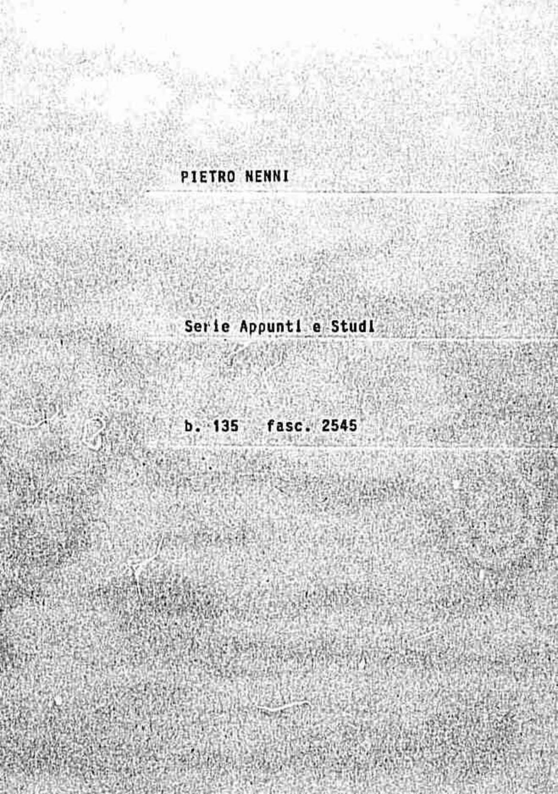 Appunti su vari argomenti, 1977
