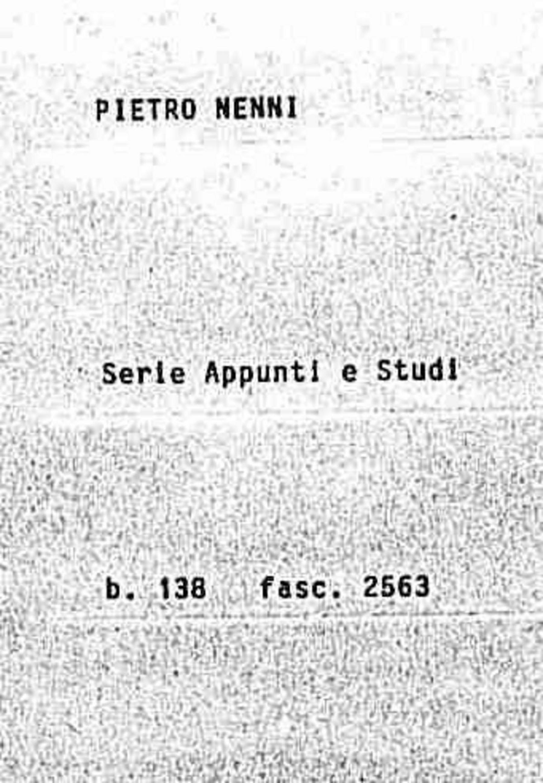 Appunti sulla crisi dello stato liberale, s.d.