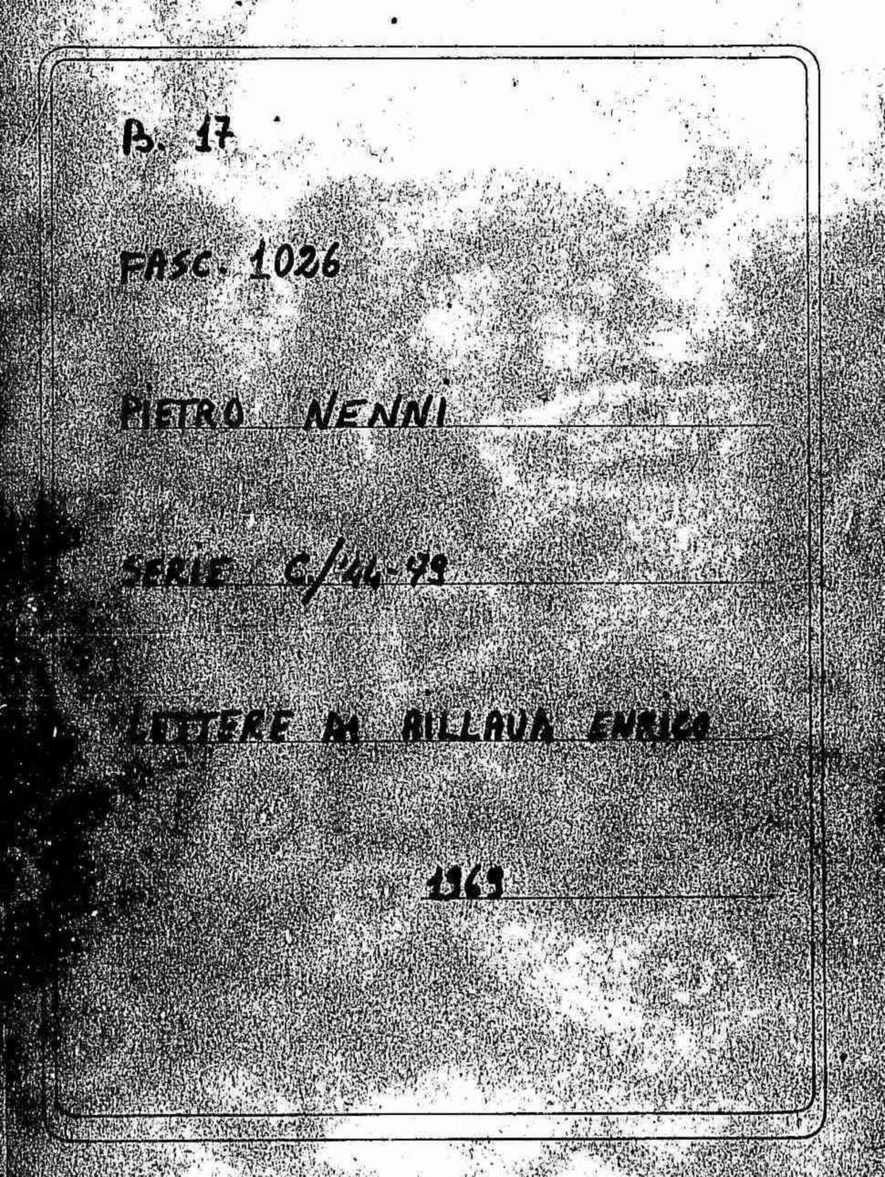 Aillaud Enrico, 1969 gen. 24 - dic. 16