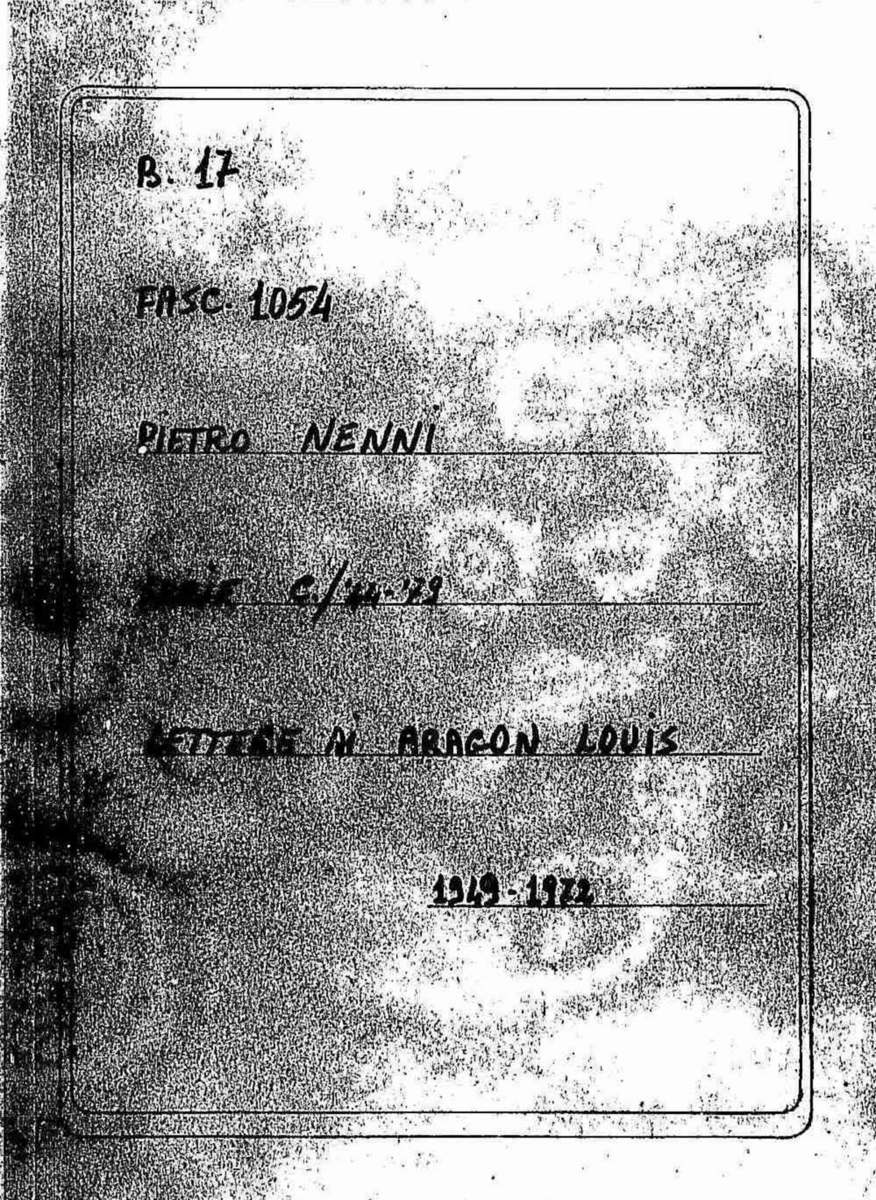 Aragon Louis, 1949 feb. 17 - 1972 ott. 25