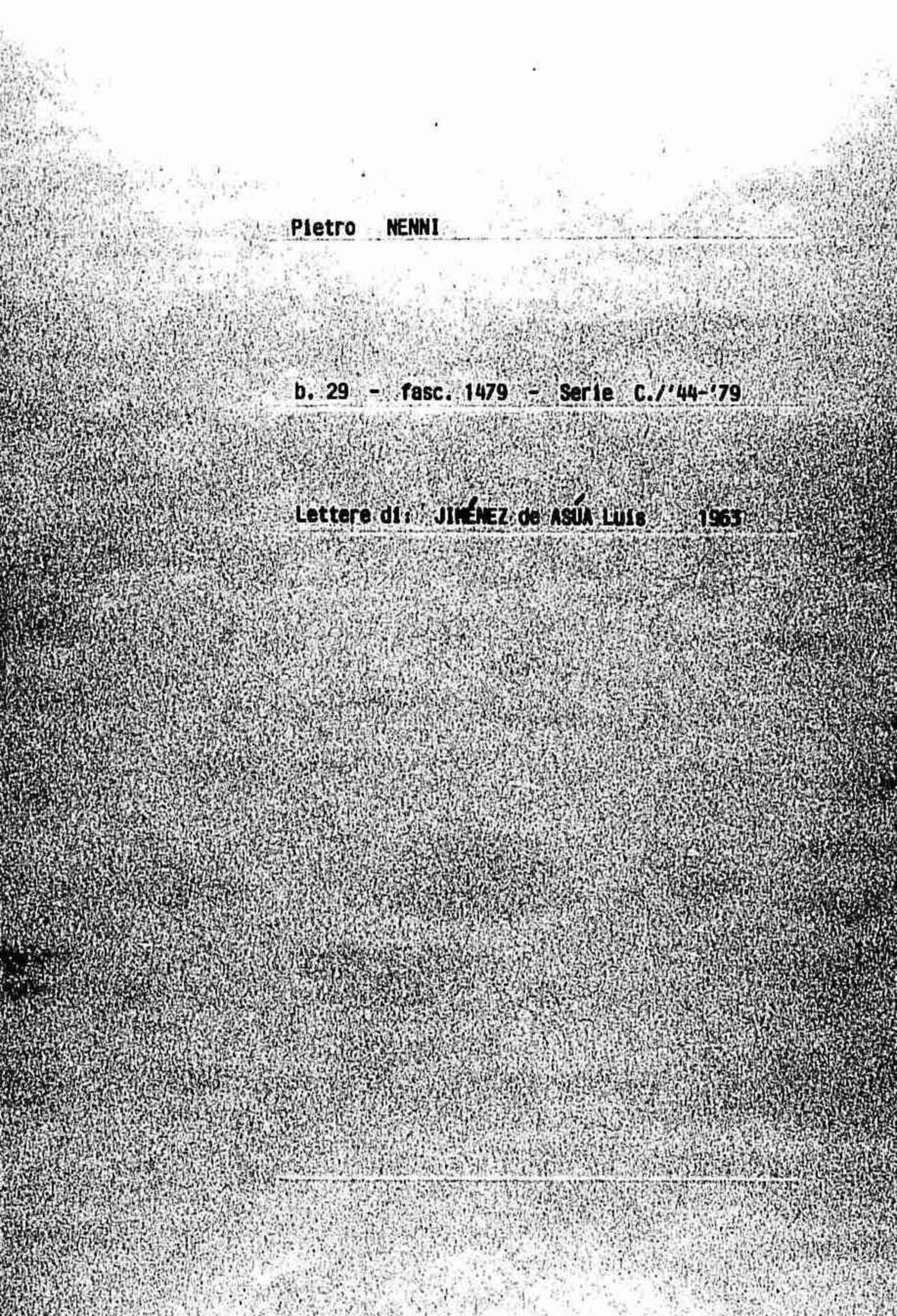 Jimenez de Asua Luis, 1963 gen. 17 - feb. 12
