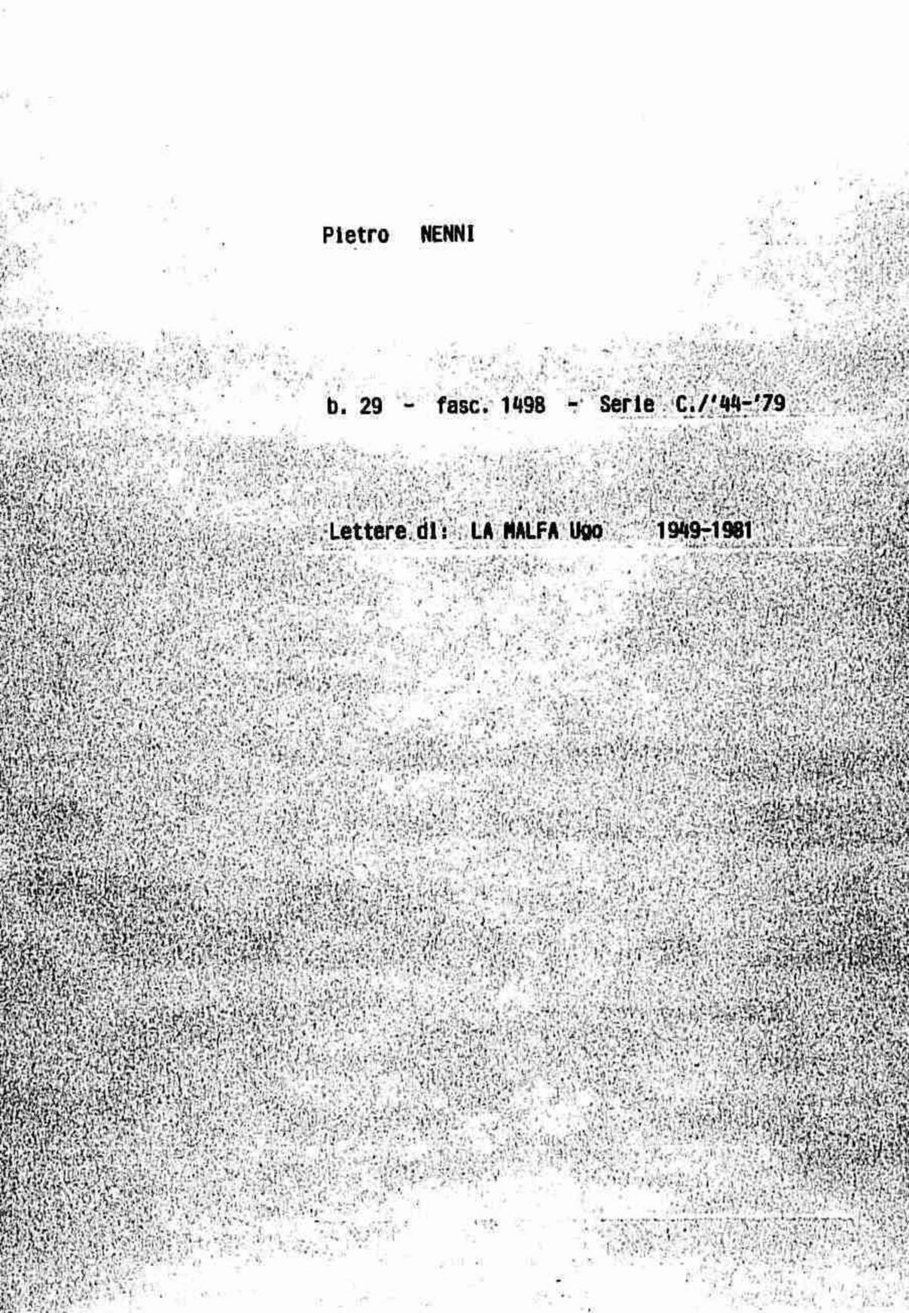 La Malfa Ugo, 1949 giu. 13 - 1975 apr. 10