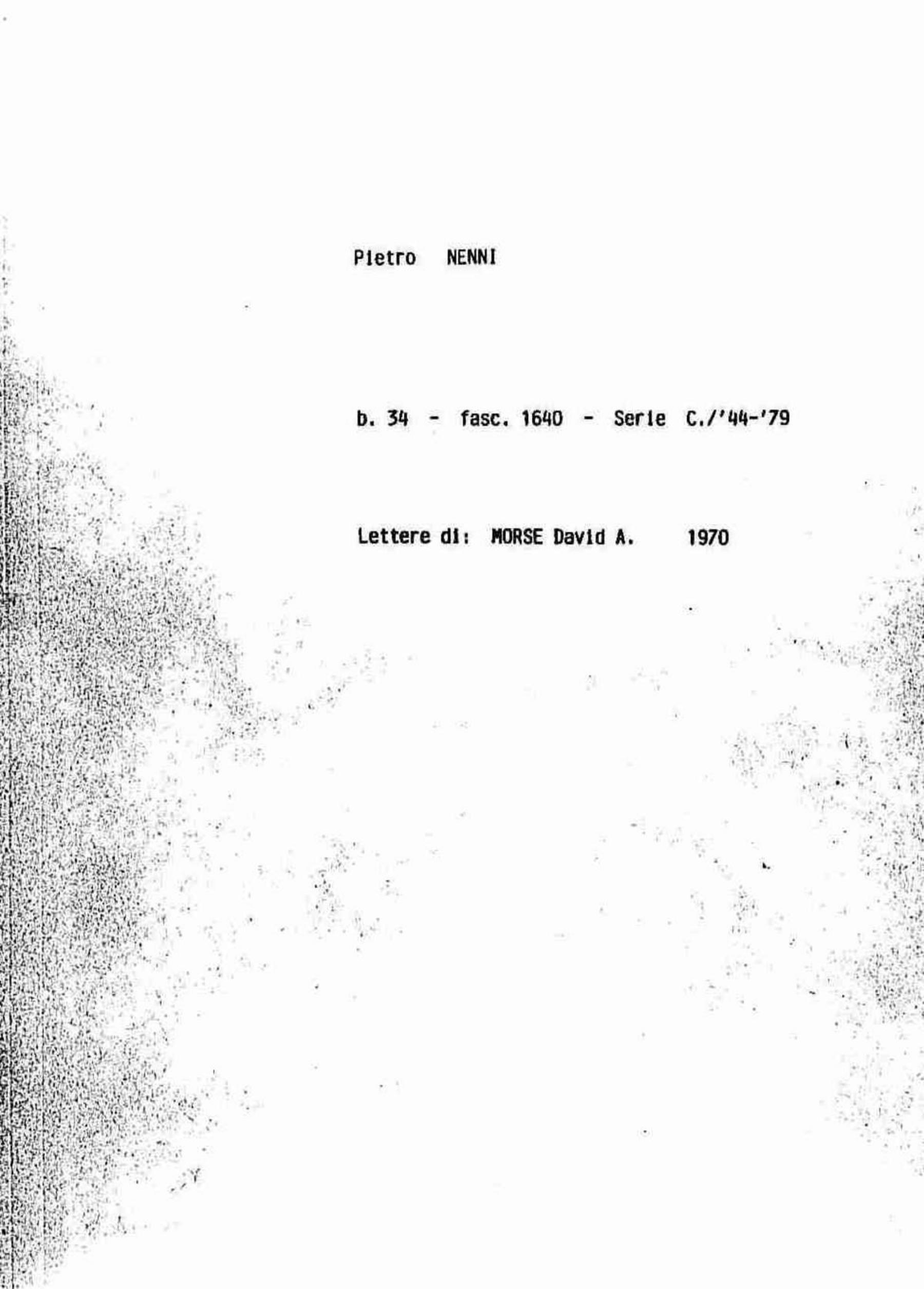 Morse David A., 1970 mag. 11