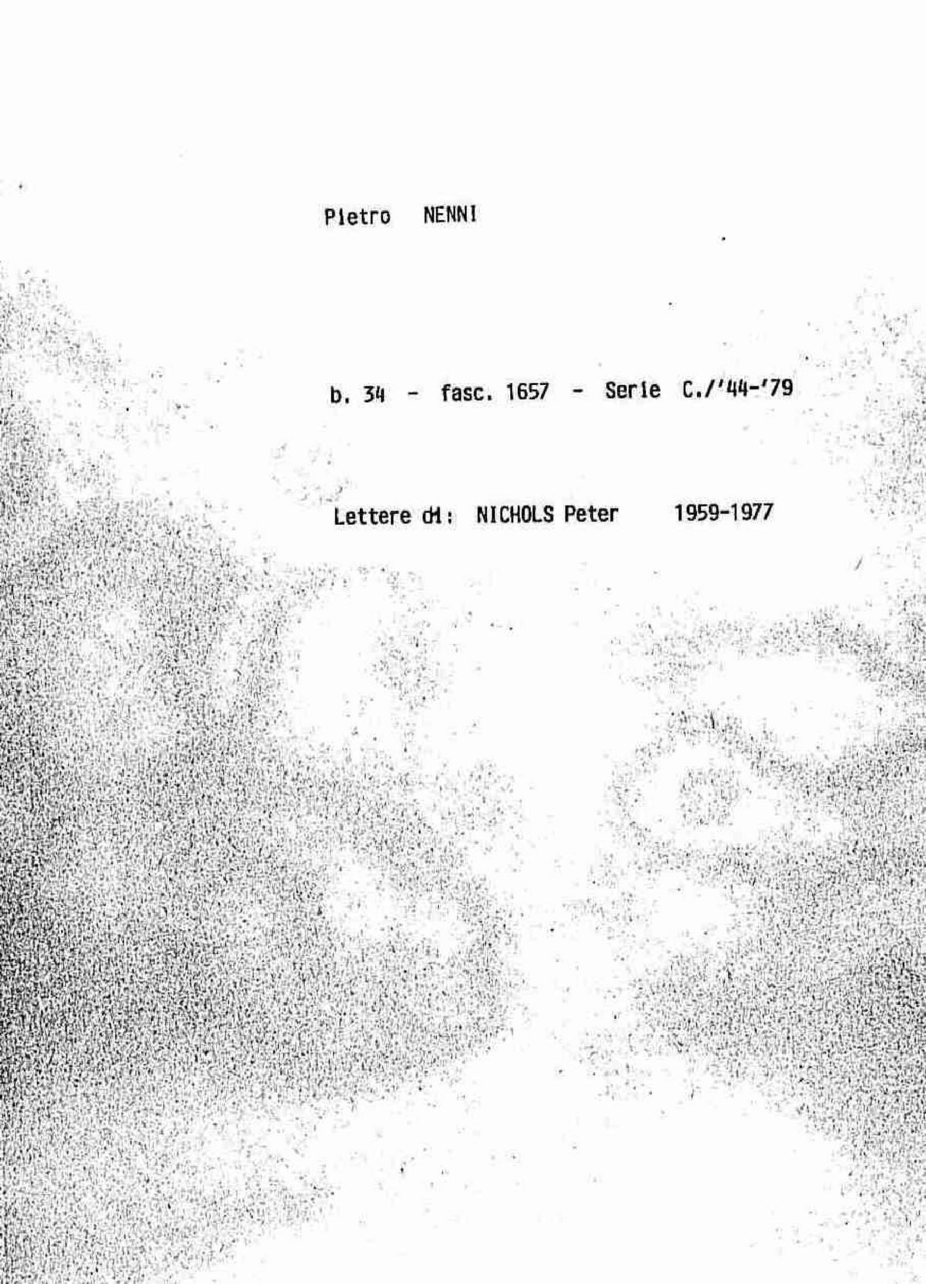 Nichols Peter, 1959 apr. 2