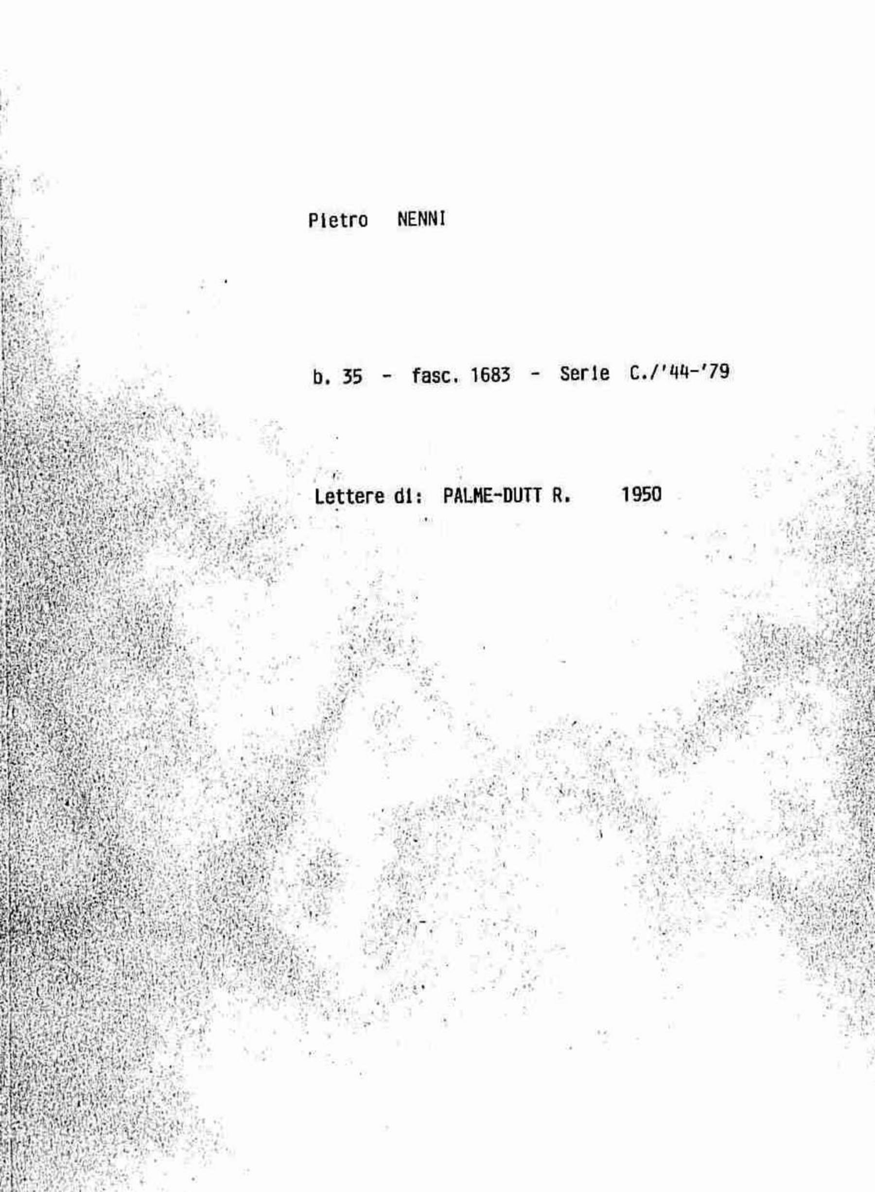 Palme-Dutt R., 1950 feb. 18