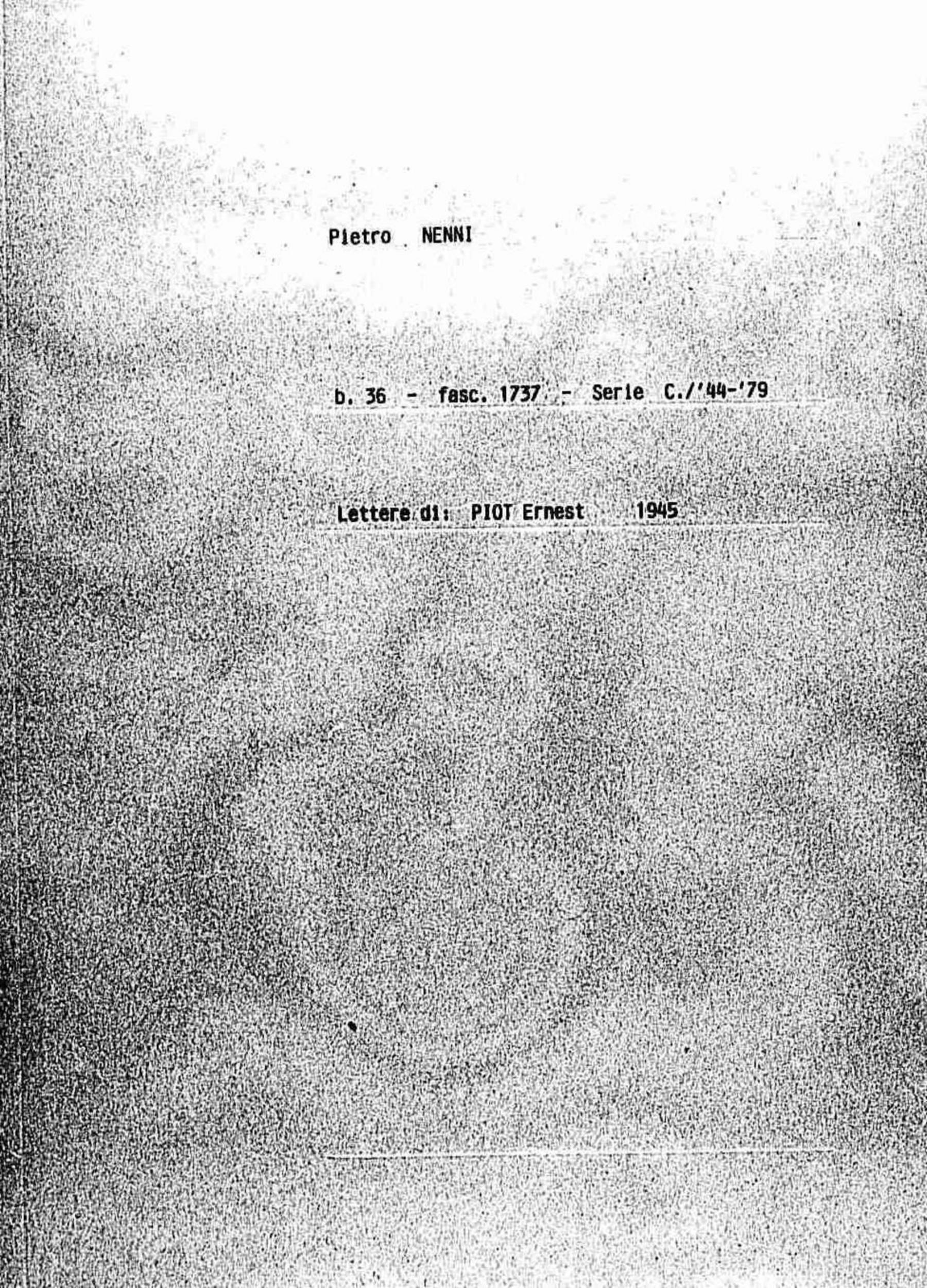 Piot Ernest, 1945 mag. 24