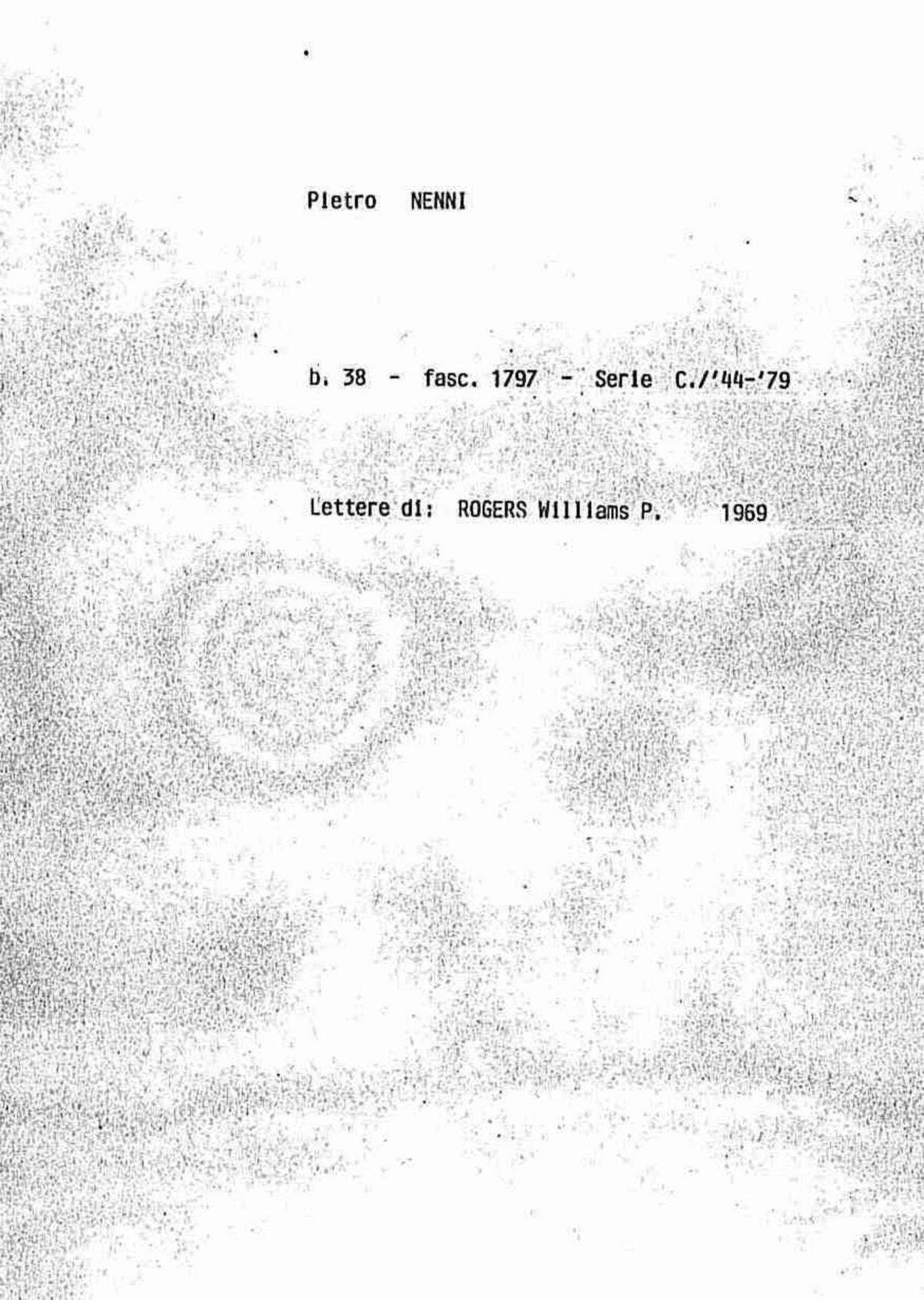 Rogers William P., 1969 mar. 11
