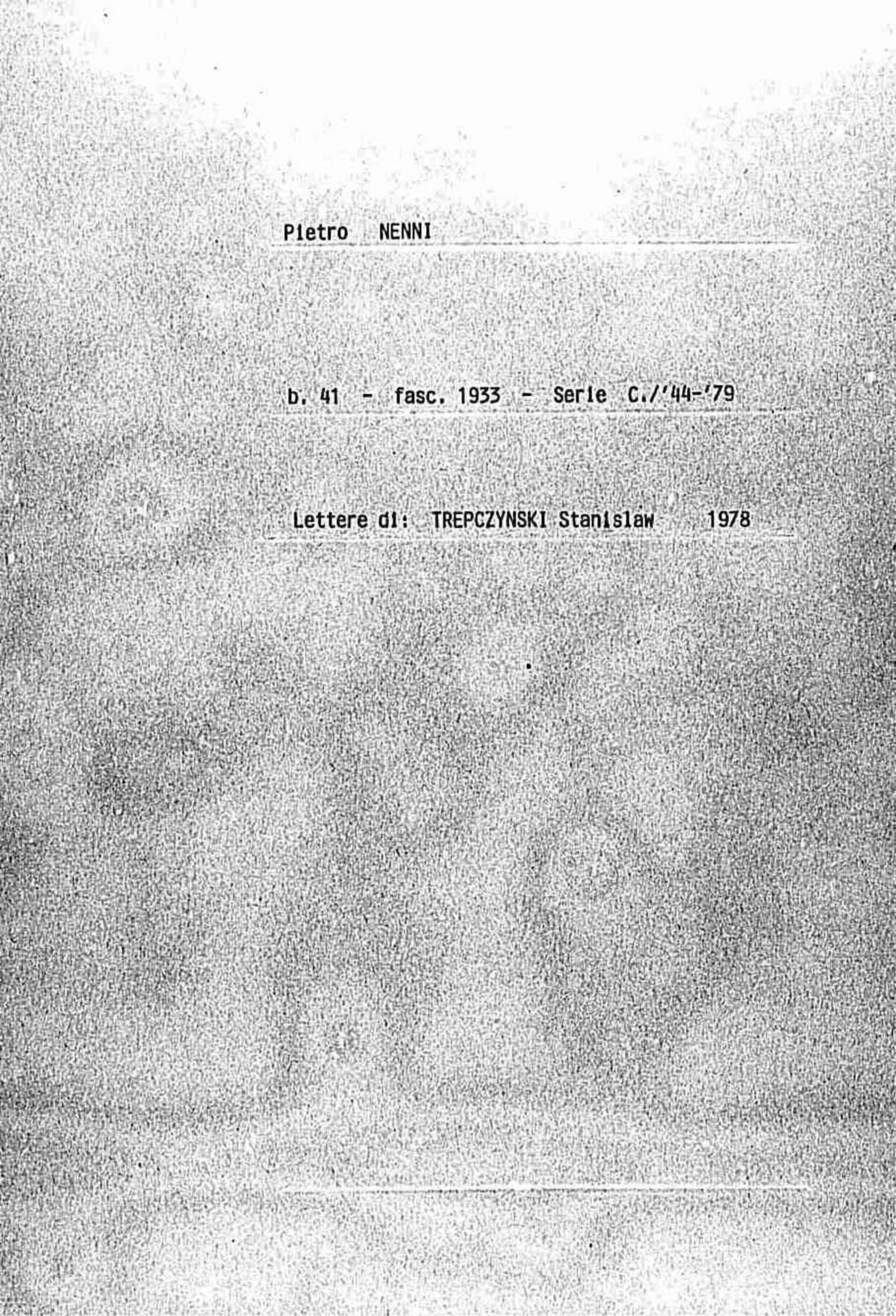 Trepczynski Stanislaw, 1978 feb. 9