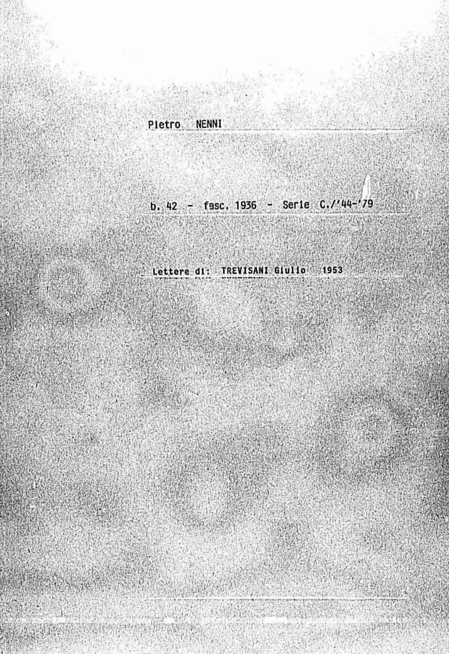 Trevisani Giulio, 1953 apr. 4