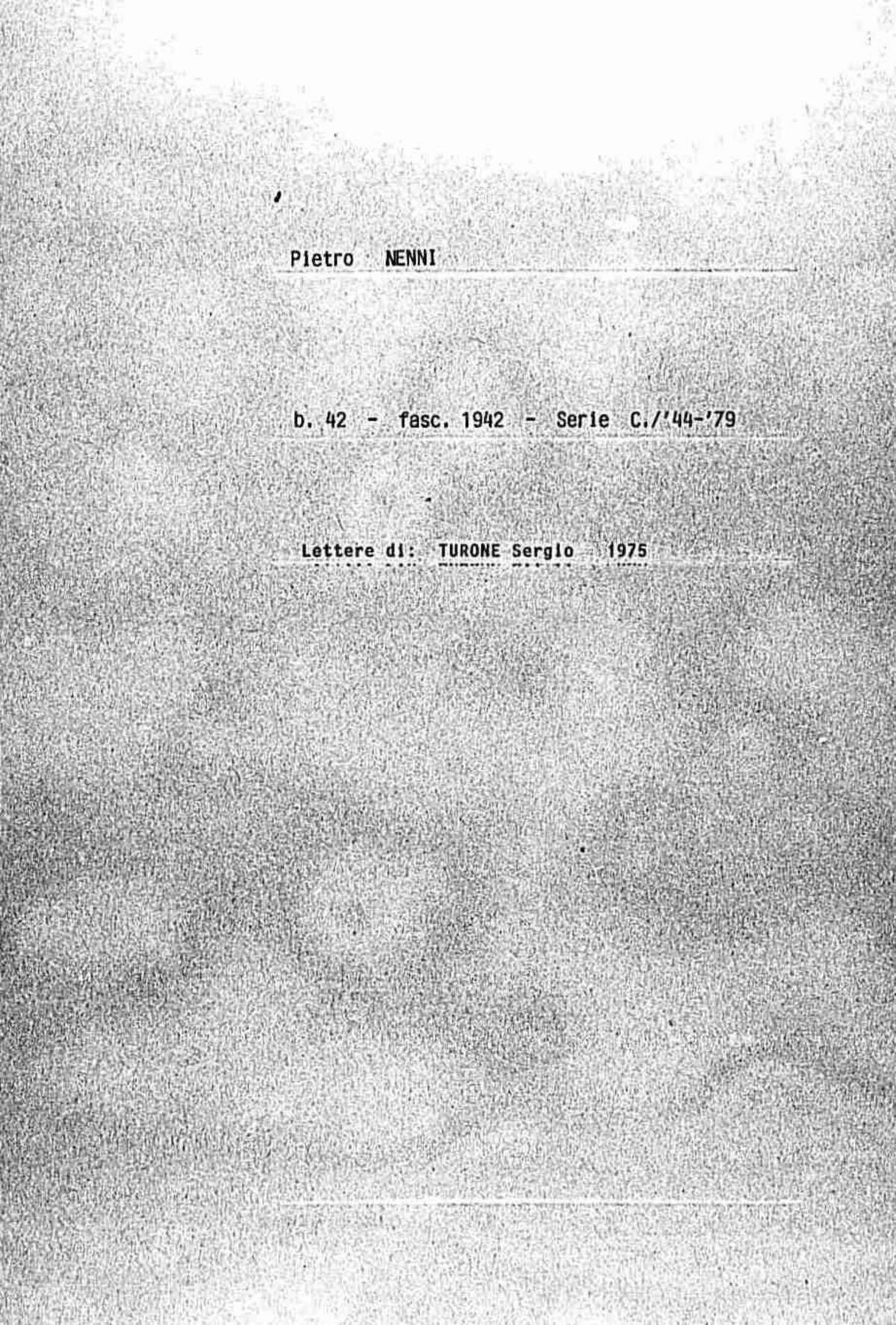 Turone Sergio, 1975 mar. 23