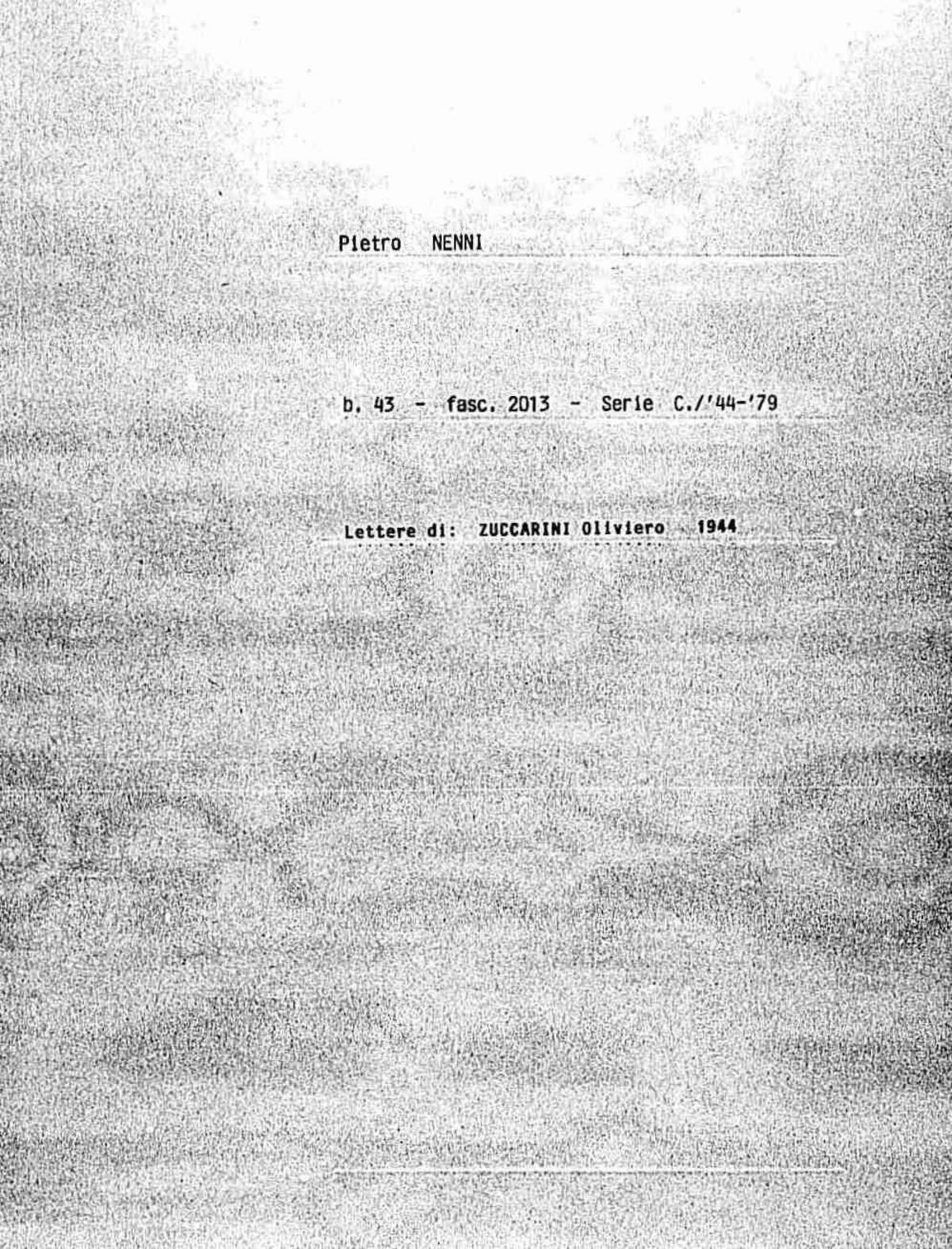 Zuccarini Oliviero, 1944 ago. 9