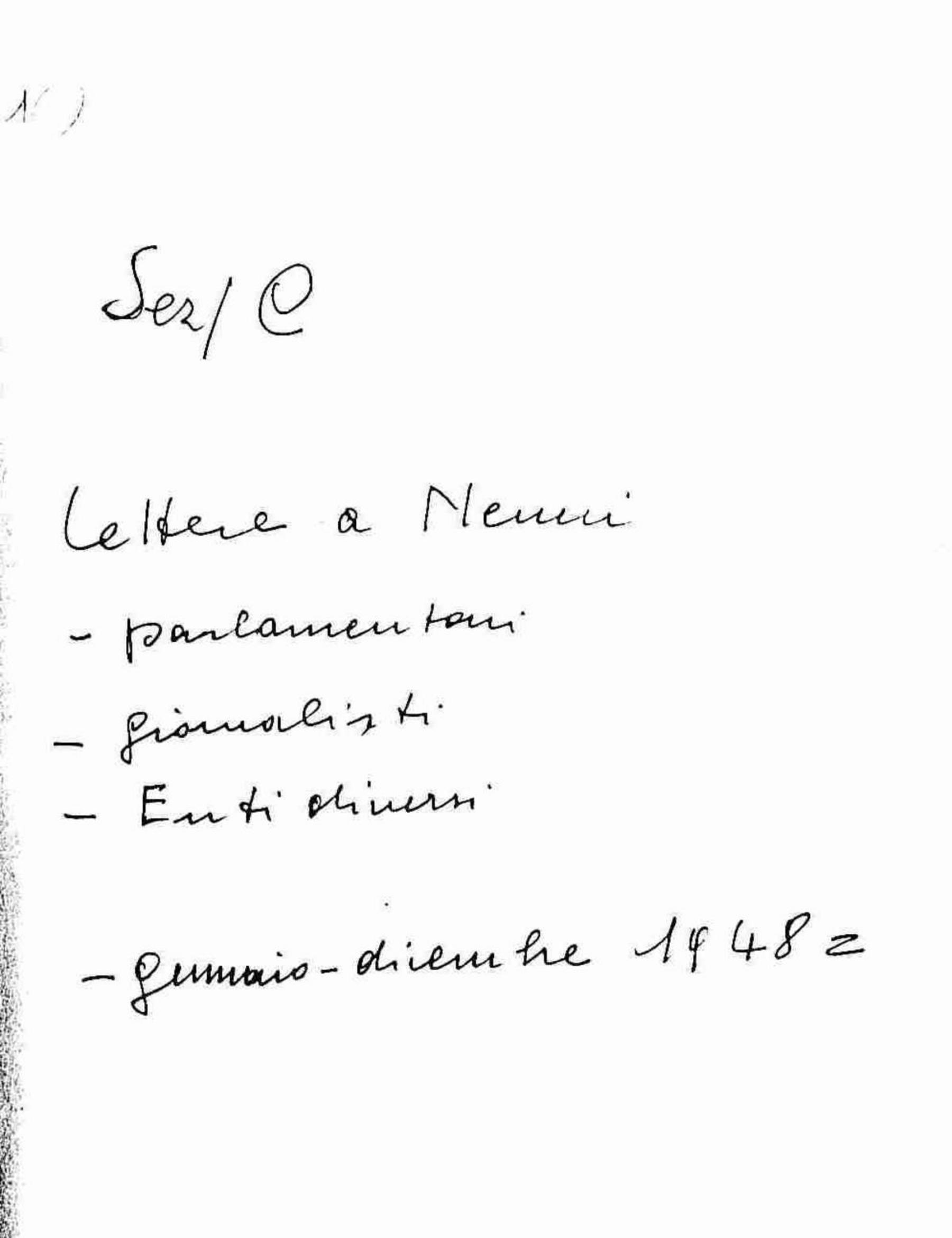 Lettere a Nenni di parlamentari, giornalisti, enti diversi, 1948 gen. - dic.