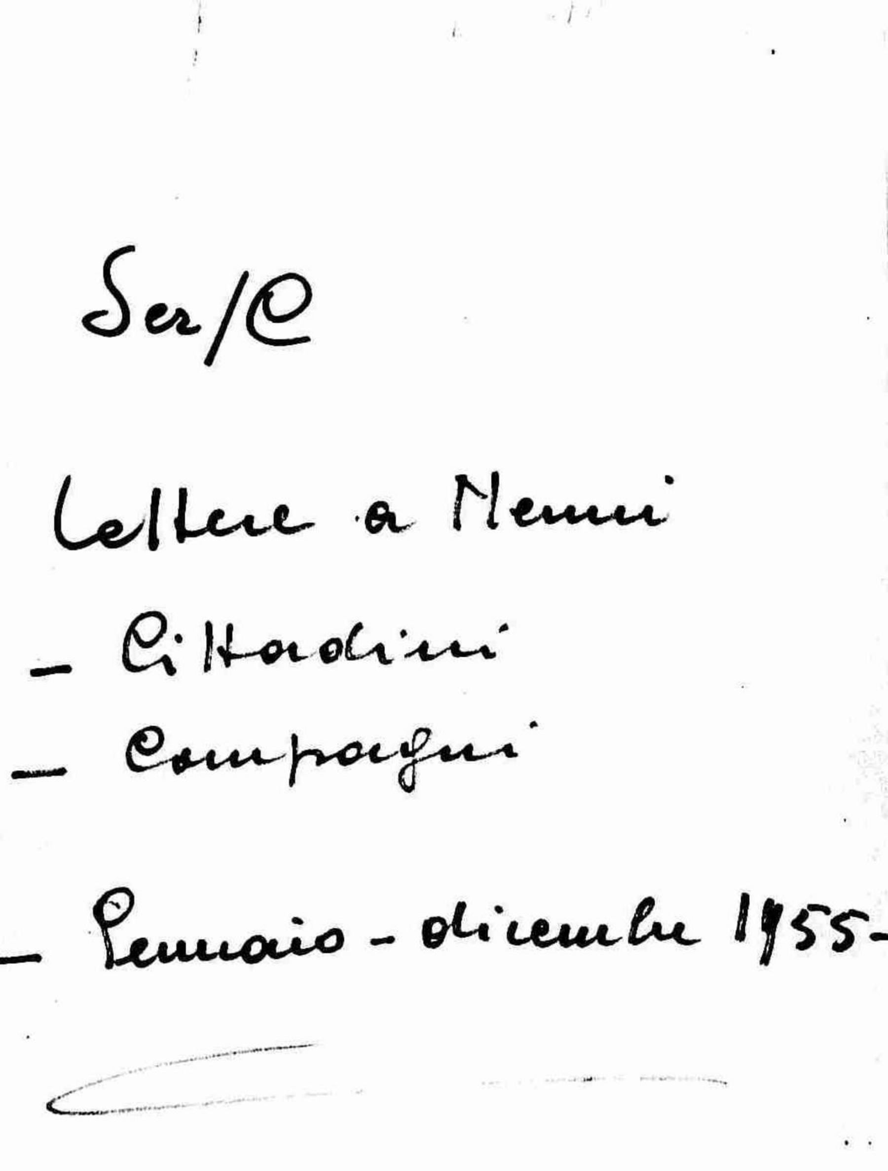 Lettere a Nenni di cittadini e compagni, 1955 gen. - dic.