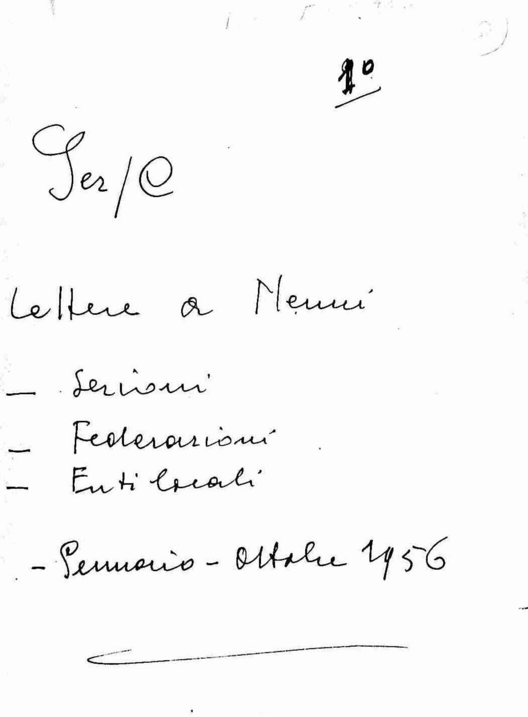 Lettere a Nenni di sezioni, federazioni, enti locali, 1956 gen. - ott.