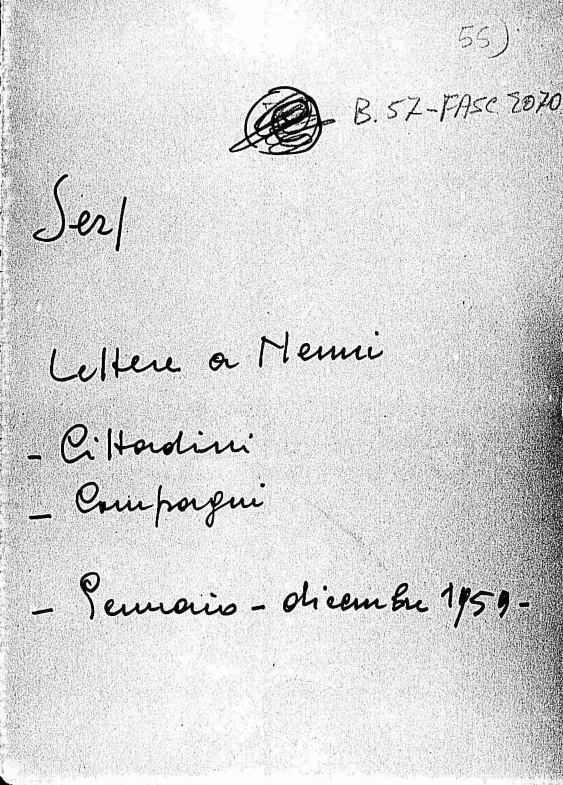 Lettere a Nenni di cittadini e compagni, 1959 gen. - dic.