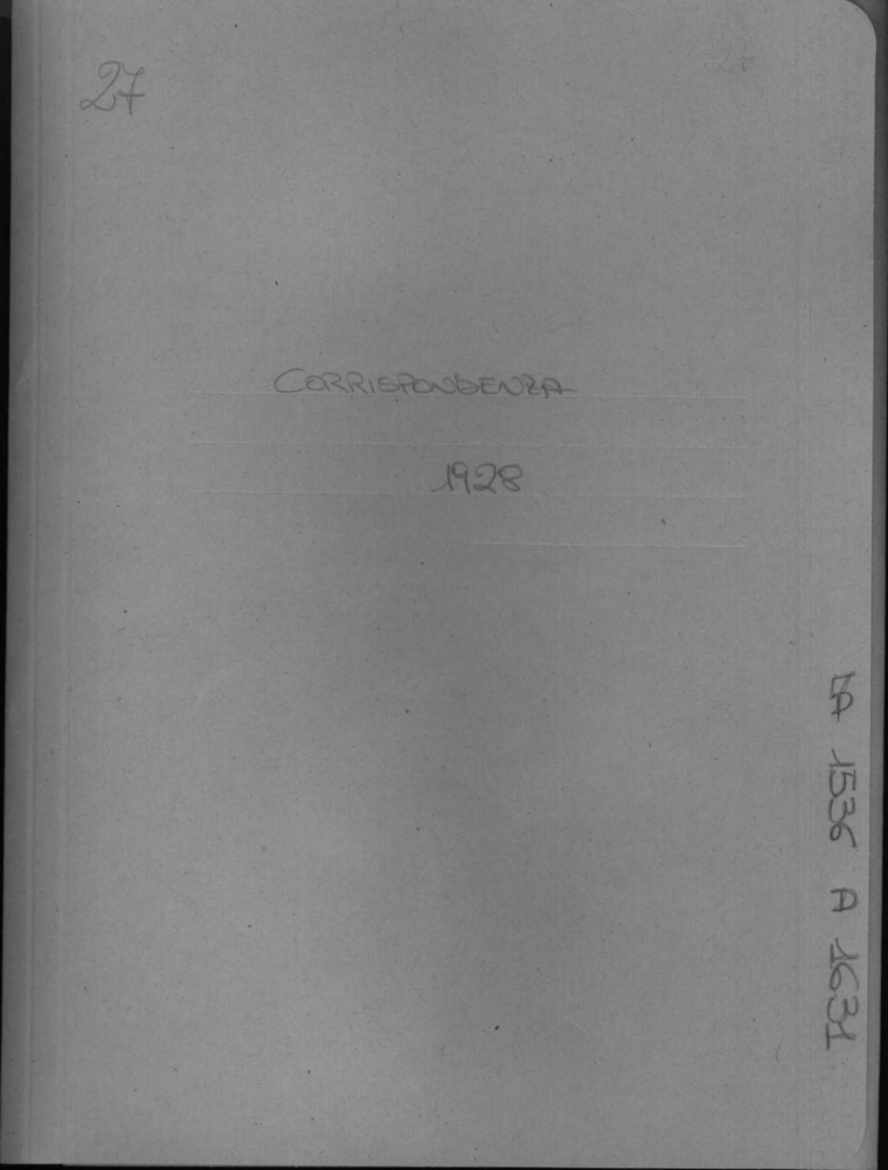 Corrispondenza, 1928 gen. 2 - dic. 19