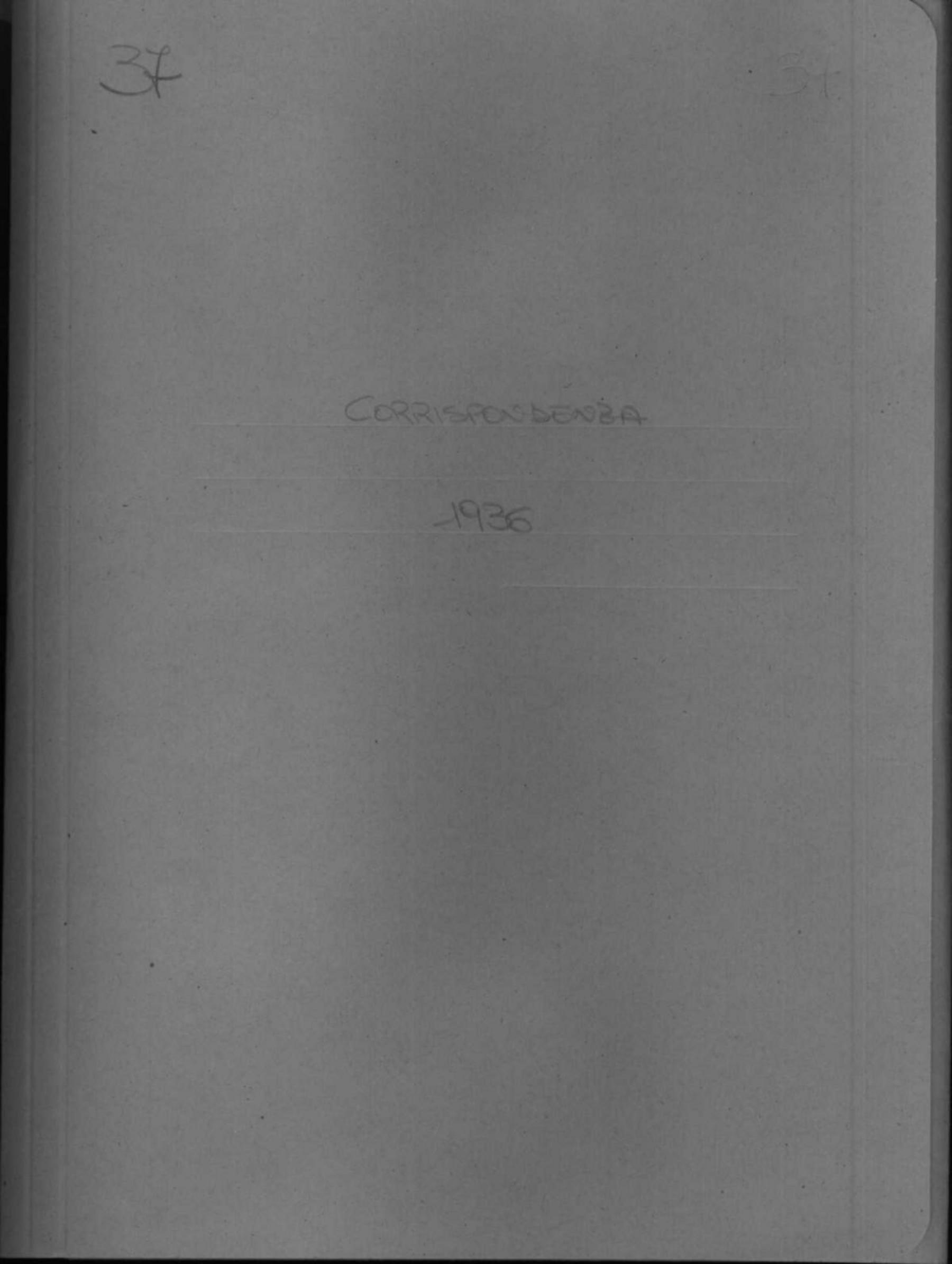 Corrispondenza, 1936 gen. 1 - dic. 31