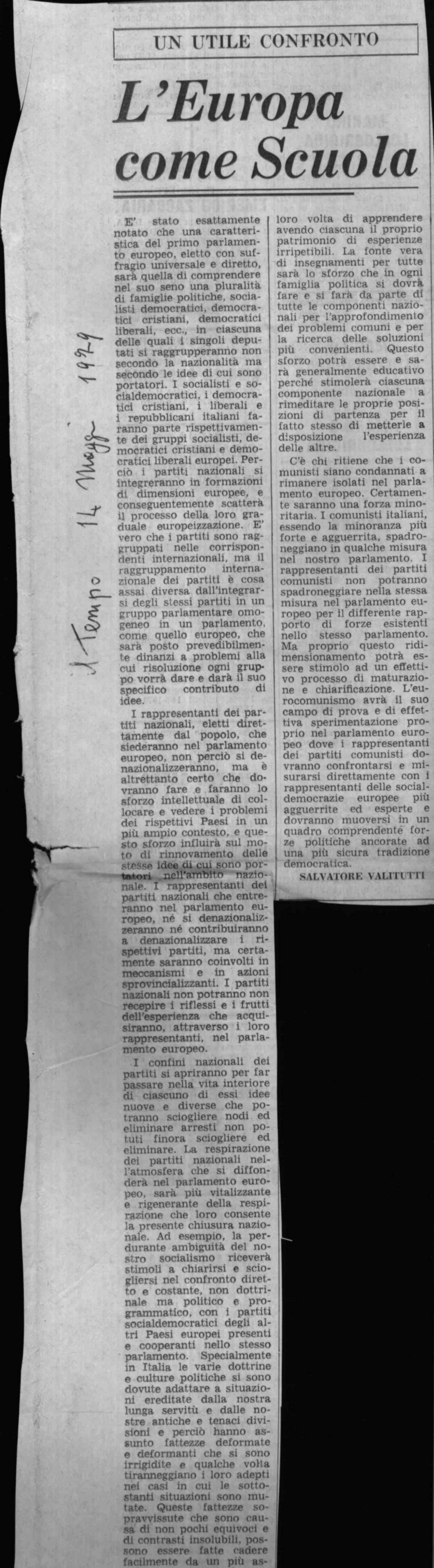 L'Europa come scuola, 1979 mag. 14
