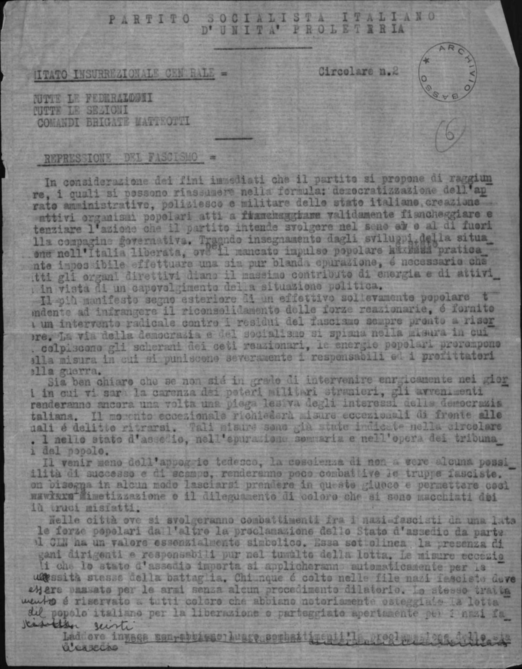Disposizioni per lo stato d'assedio e il funzionamento dei tribunali popolari