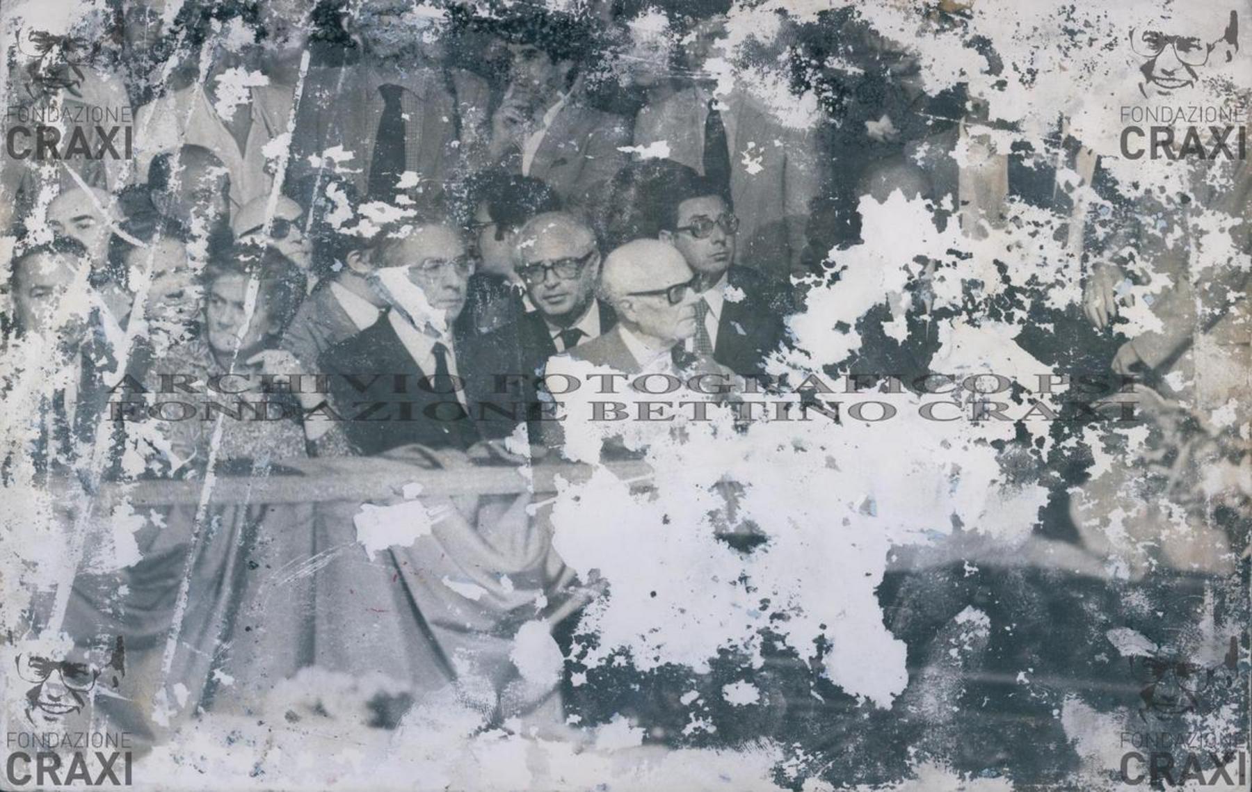 Sandro Pertini ai funerali delle vittime della strage di Bologna, 6/8/1980