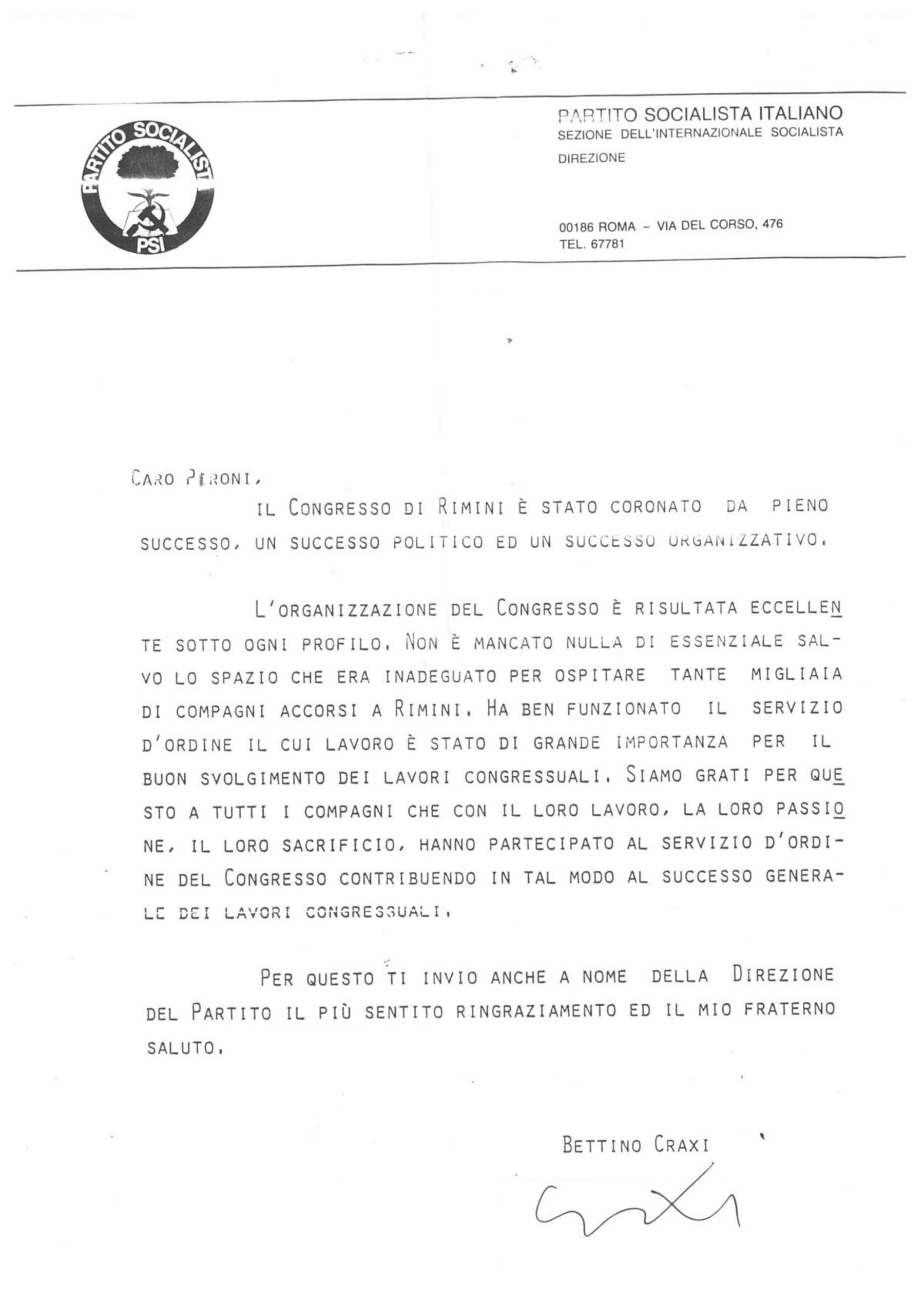 44° Congresso nazionale del Psi, Rimini 31 marzo-5 aprile 1987, 31/1/1987 - 5/4/1987