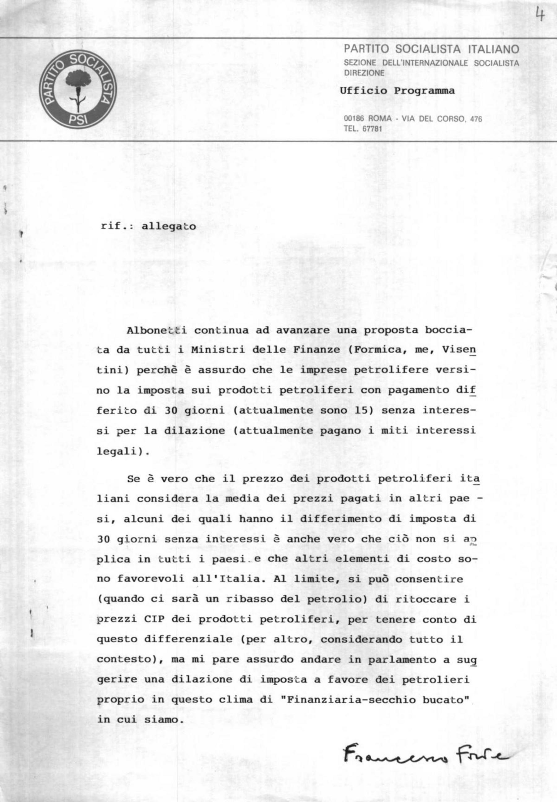 Francesco Forte (programma/economia), 31/12/1980 - 19/6/1992