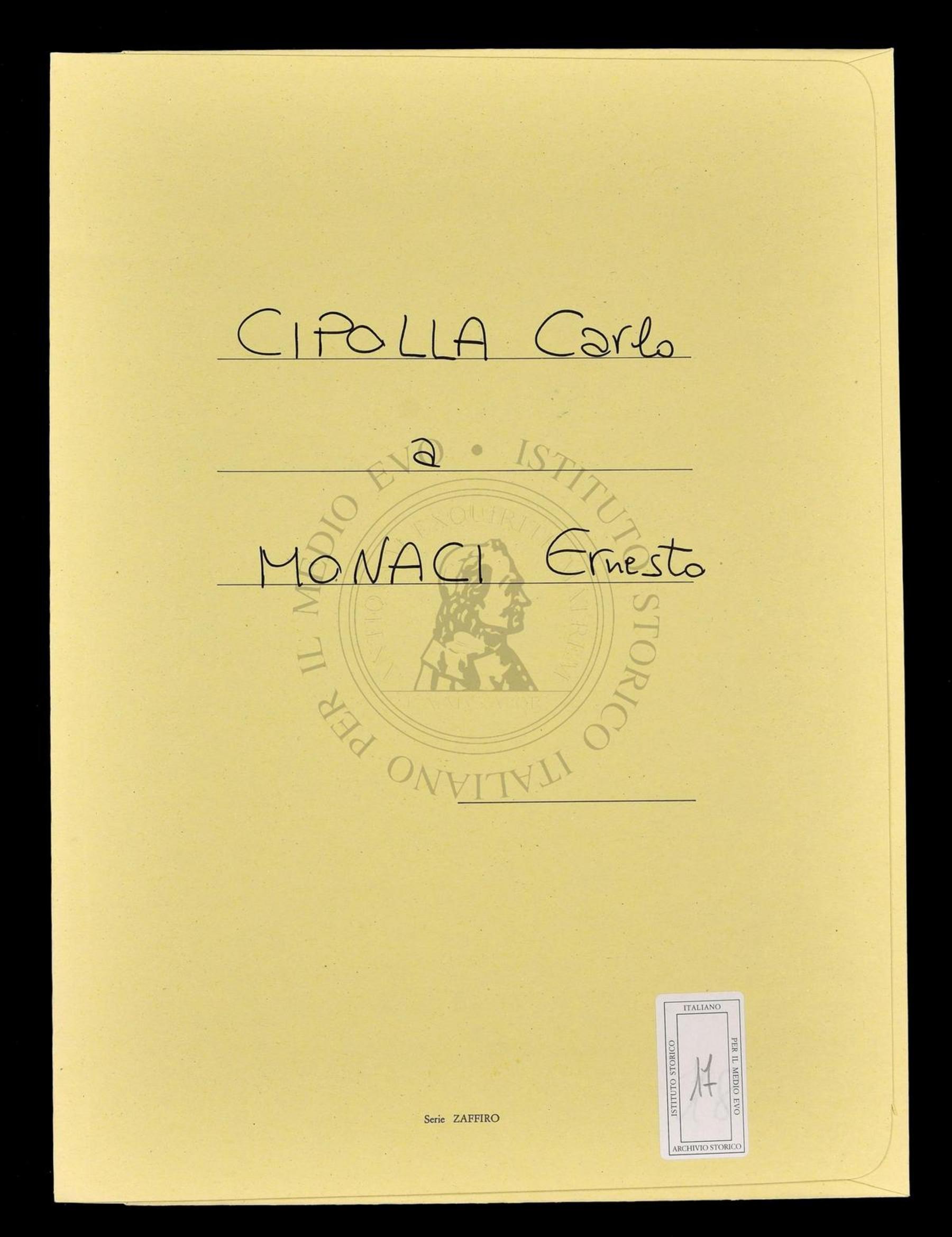 Cipolla Carlo, 06/06/1890 – 20/08/1890